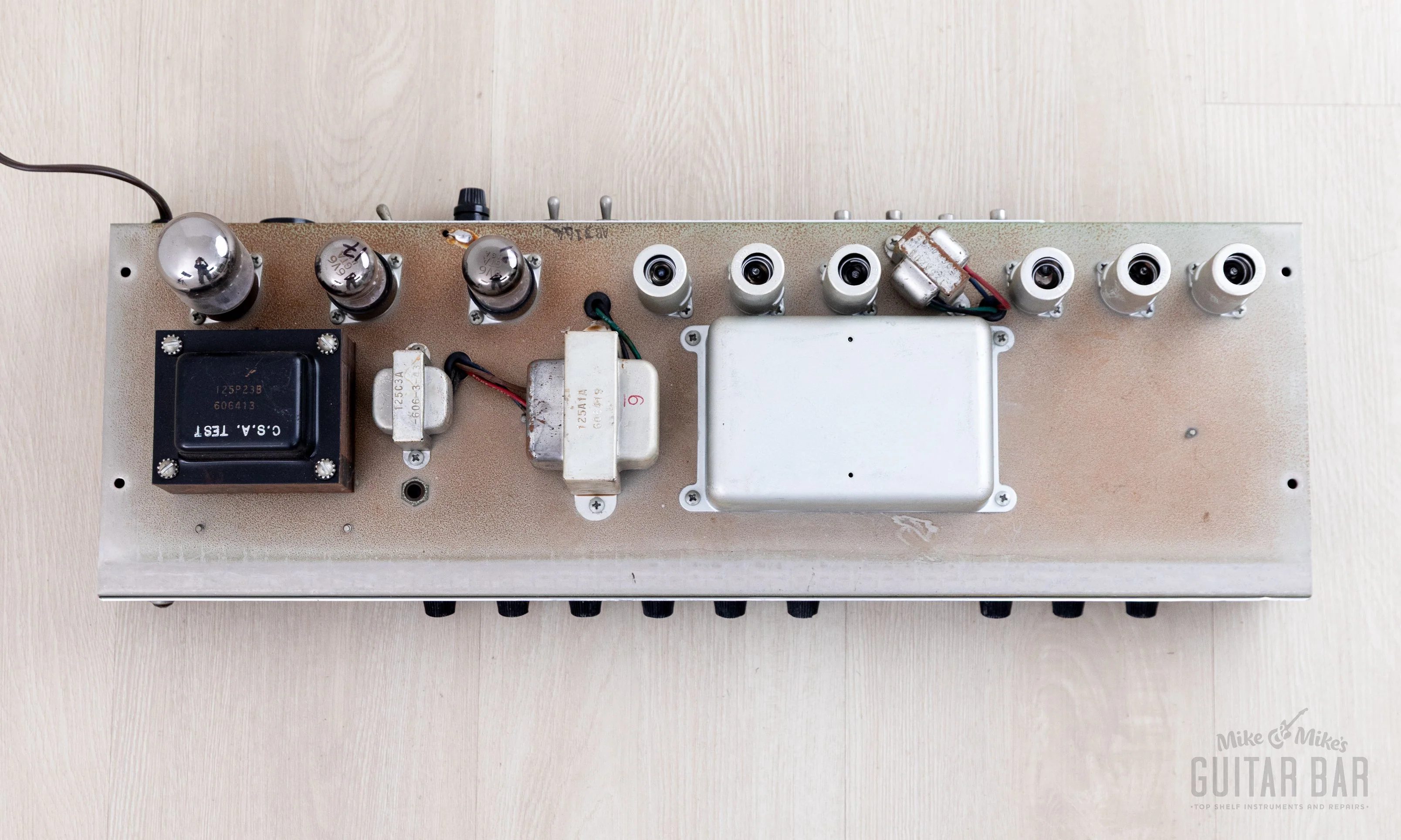 1964 Fender Deluxe Reverb Vintage Black Panel Pre-CBS Tube Amp AB763 w/ Ftsw - Image 15