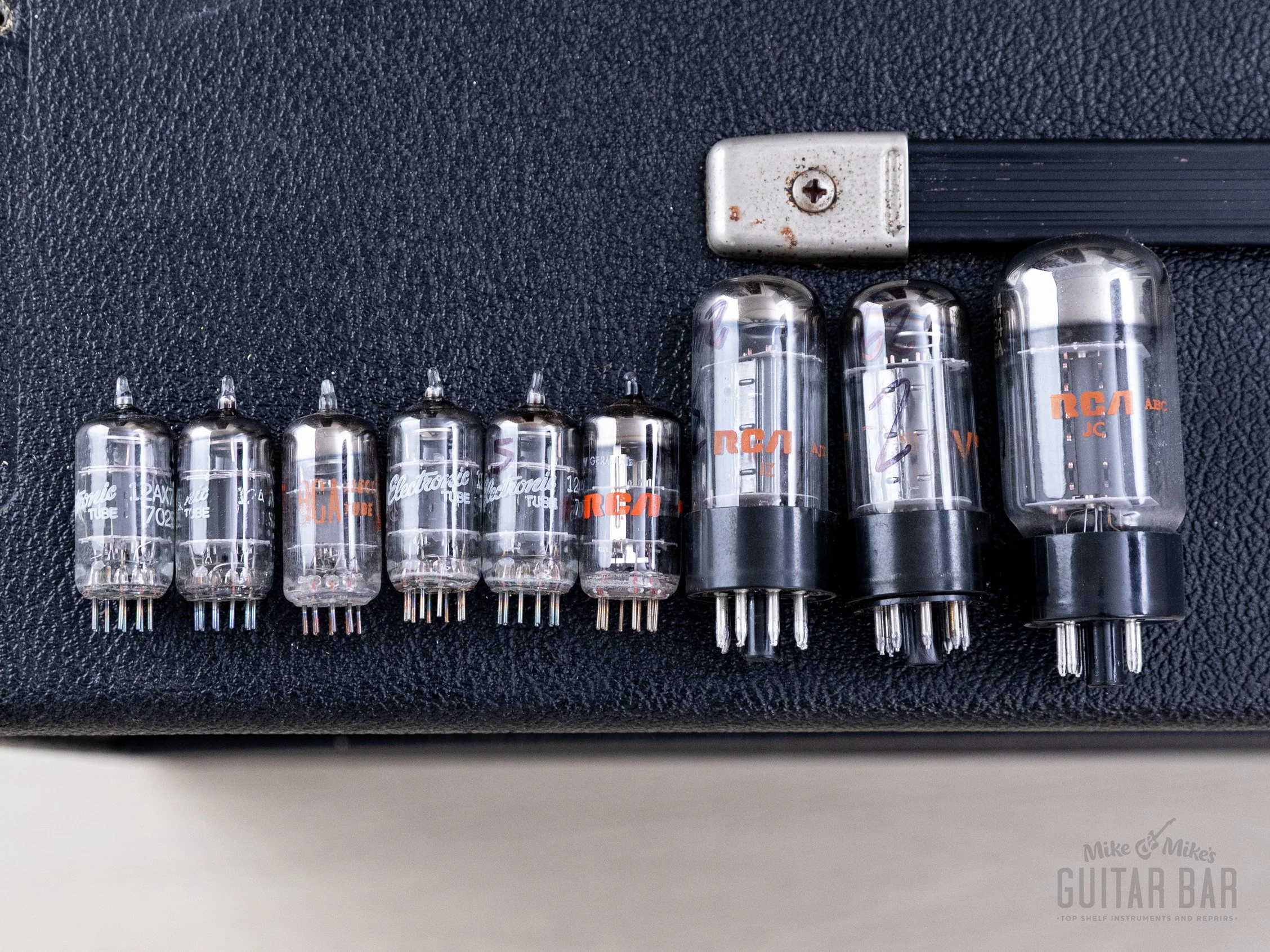1964 Fender Deluxe Reverb Vintage Black Panel Pre-CBS Tube Amp AB763 w/ Ftsw - Image 22