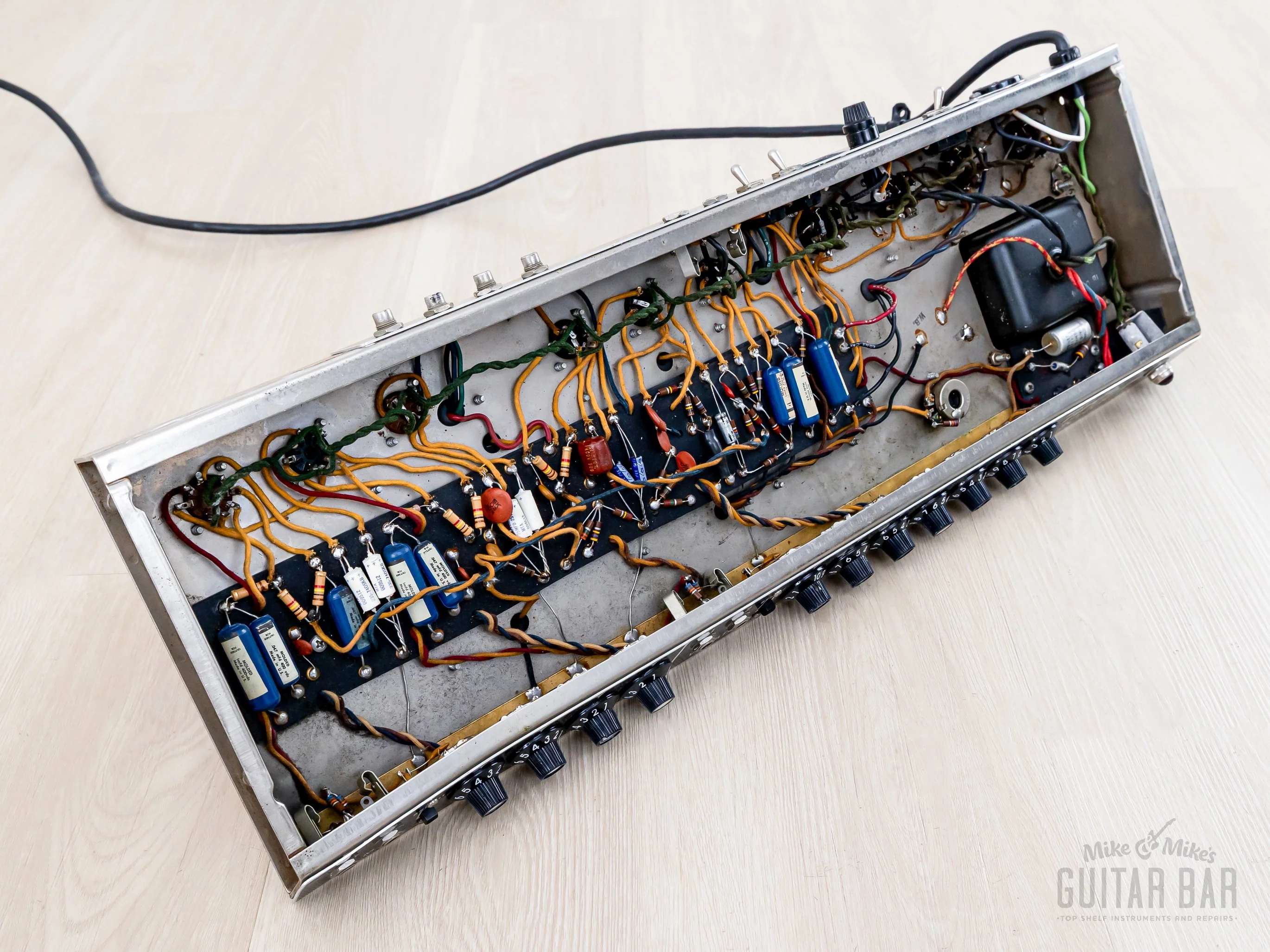 1964 Fender Twin Reverb Pre-CBS Black Panel Tube Amp w/ Jensen C12N, Victoria Cover & Ftsw - Image 14