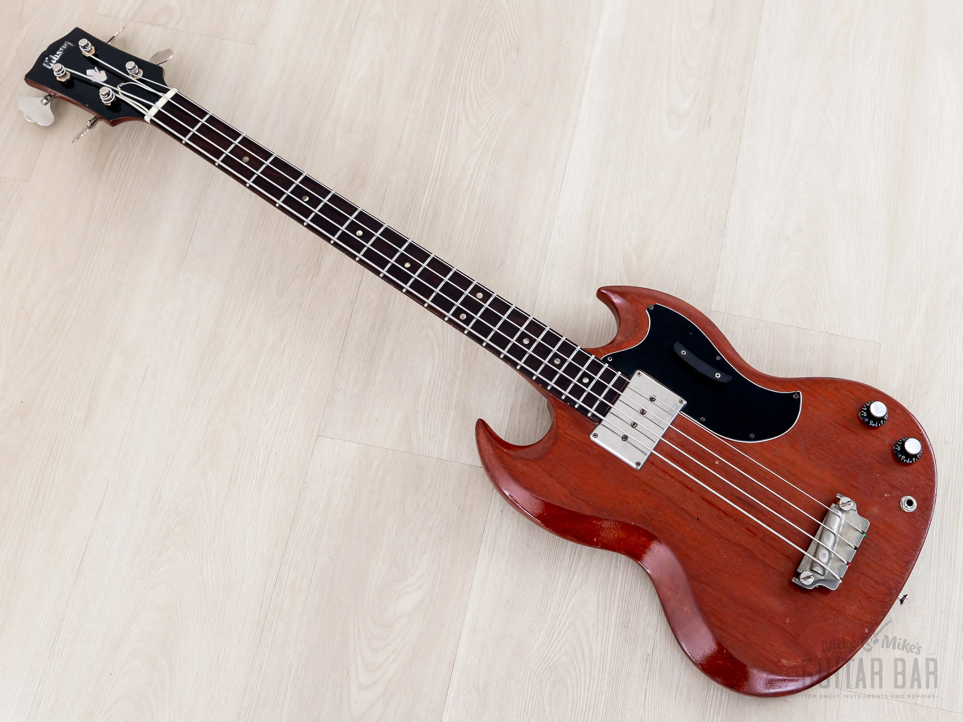 1964 Gibson EB-0 Vintage Short Scale Bass Cherry, 100% Original w/ Case - Image 11