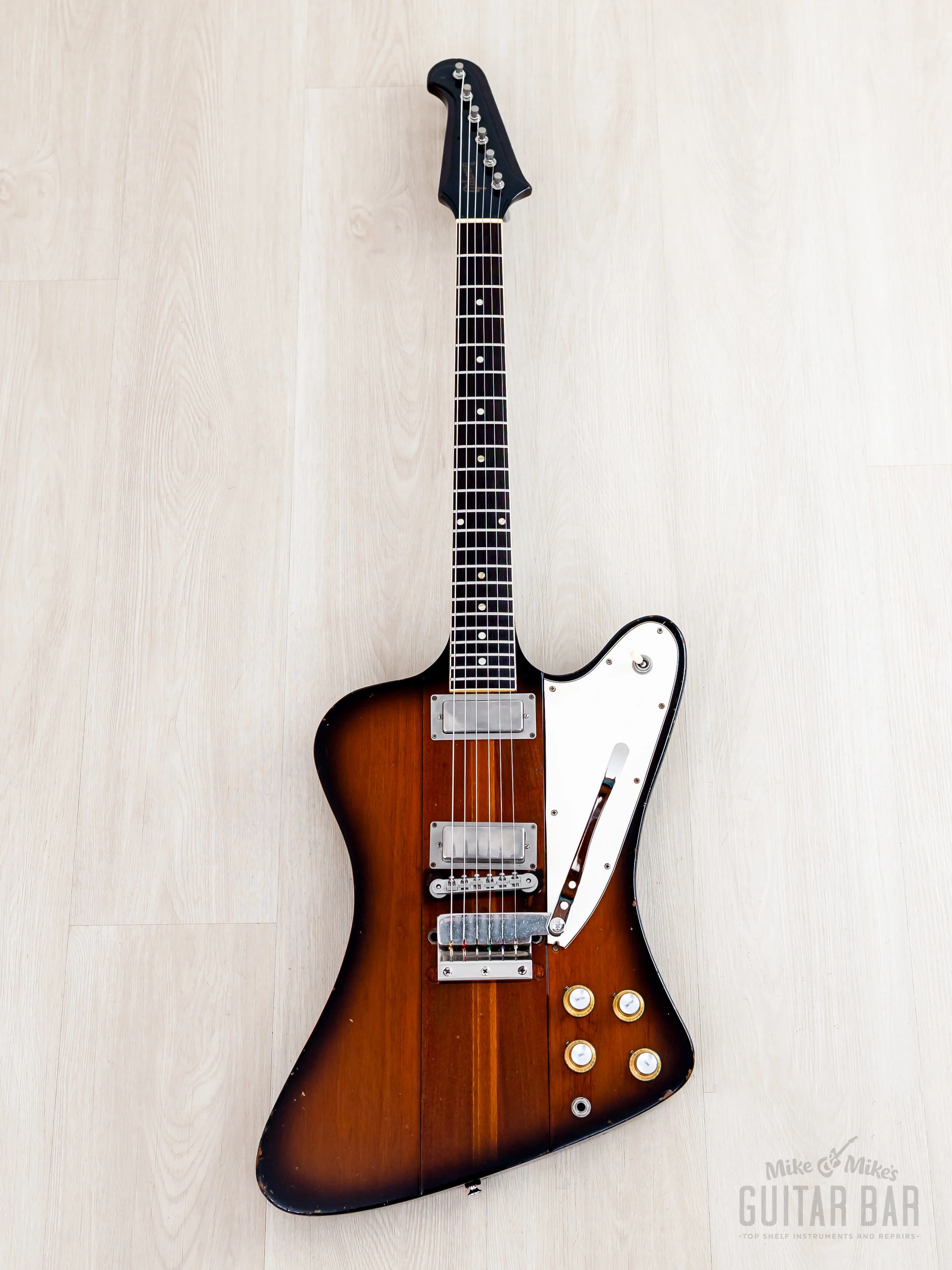 1964 Gibson Firebird III Vintage Neck Through Guitar Sunburst w/ Case - Image 2