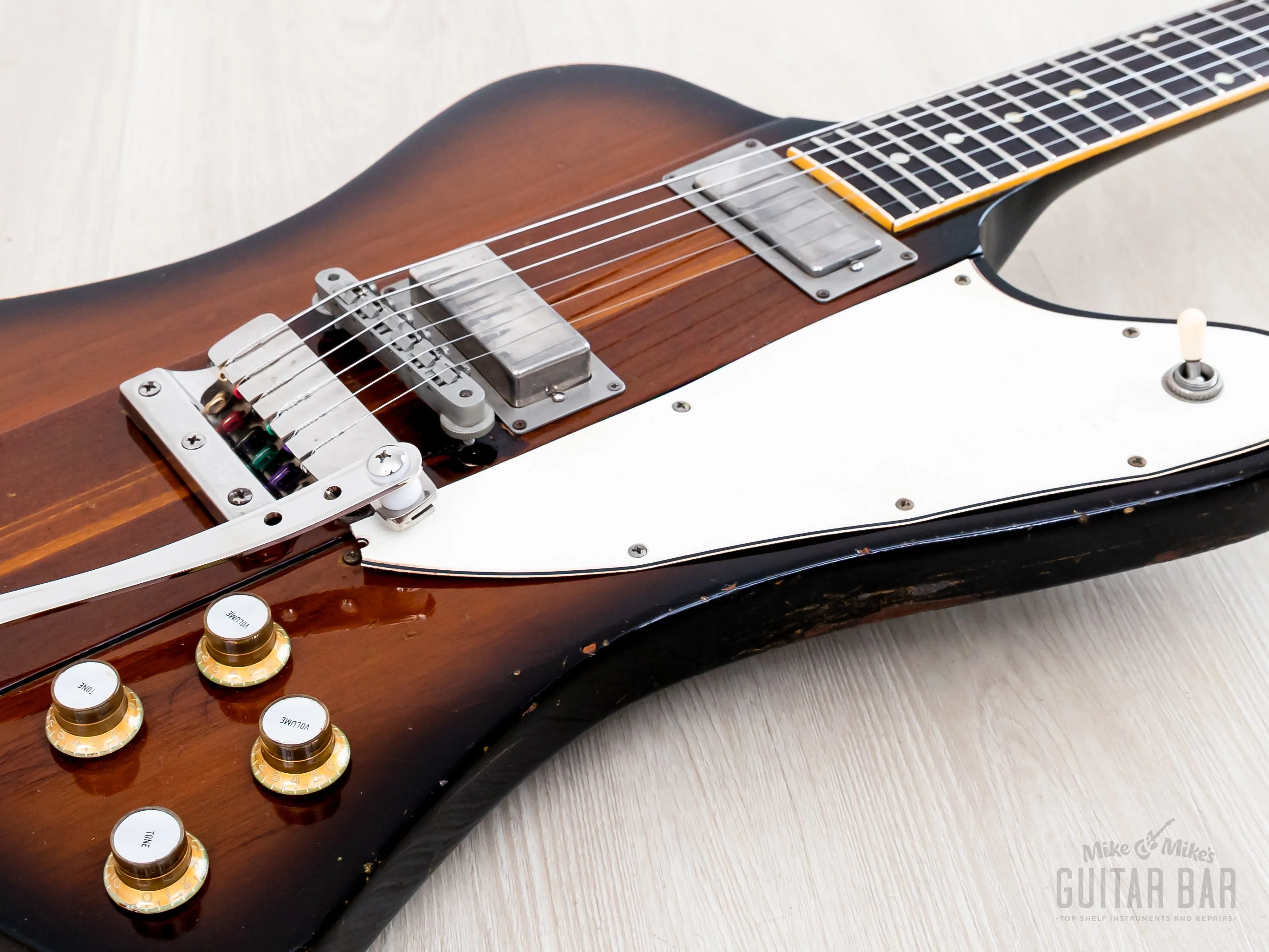 1964 Gibson Firebird III Vintage Neck Through Guitar Sunburst w/ Case - Image 6