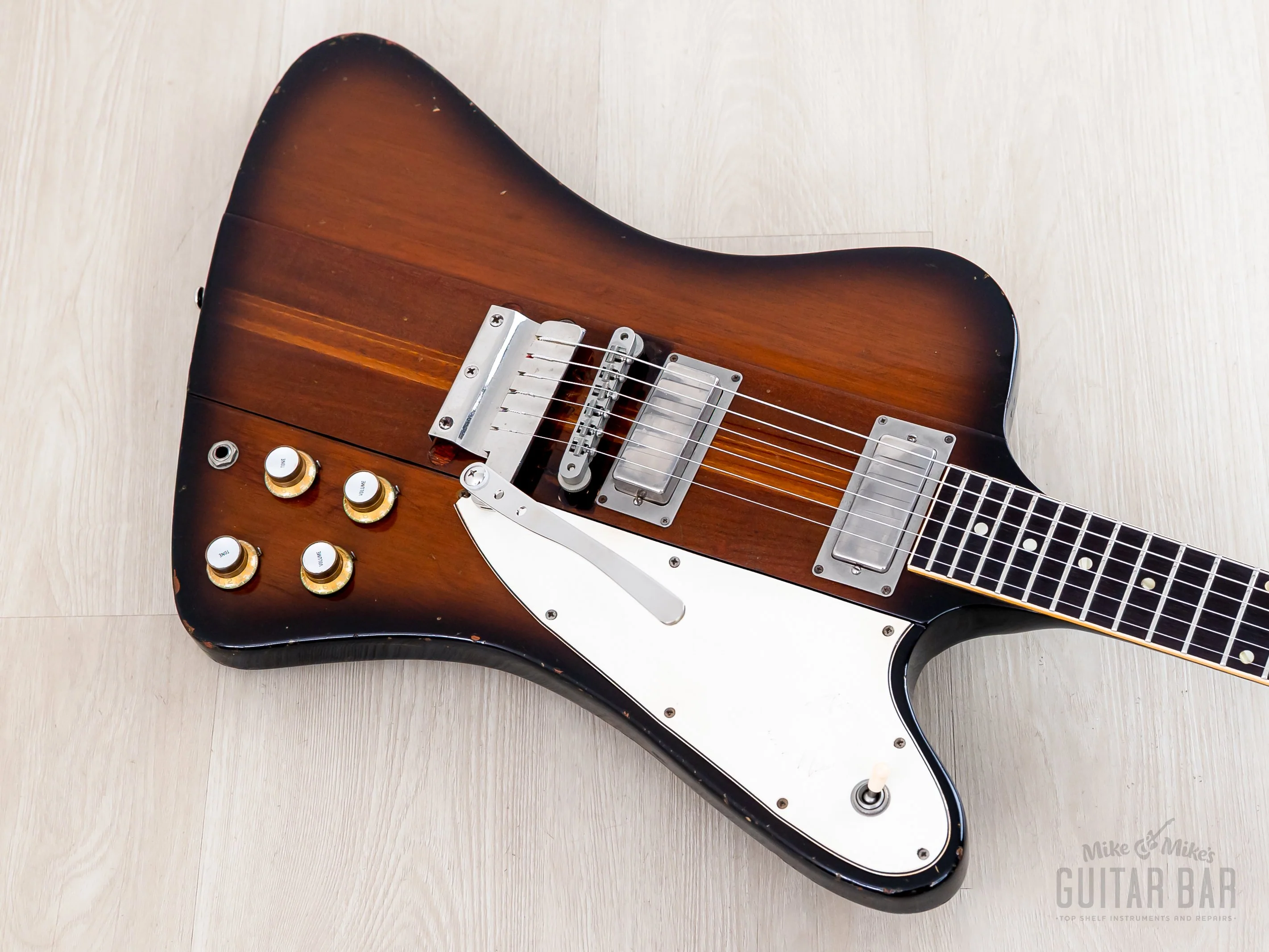 1964 Gibson Firebird III Vintage Neck Through Guitar Sunburst w/ Case - Image 9