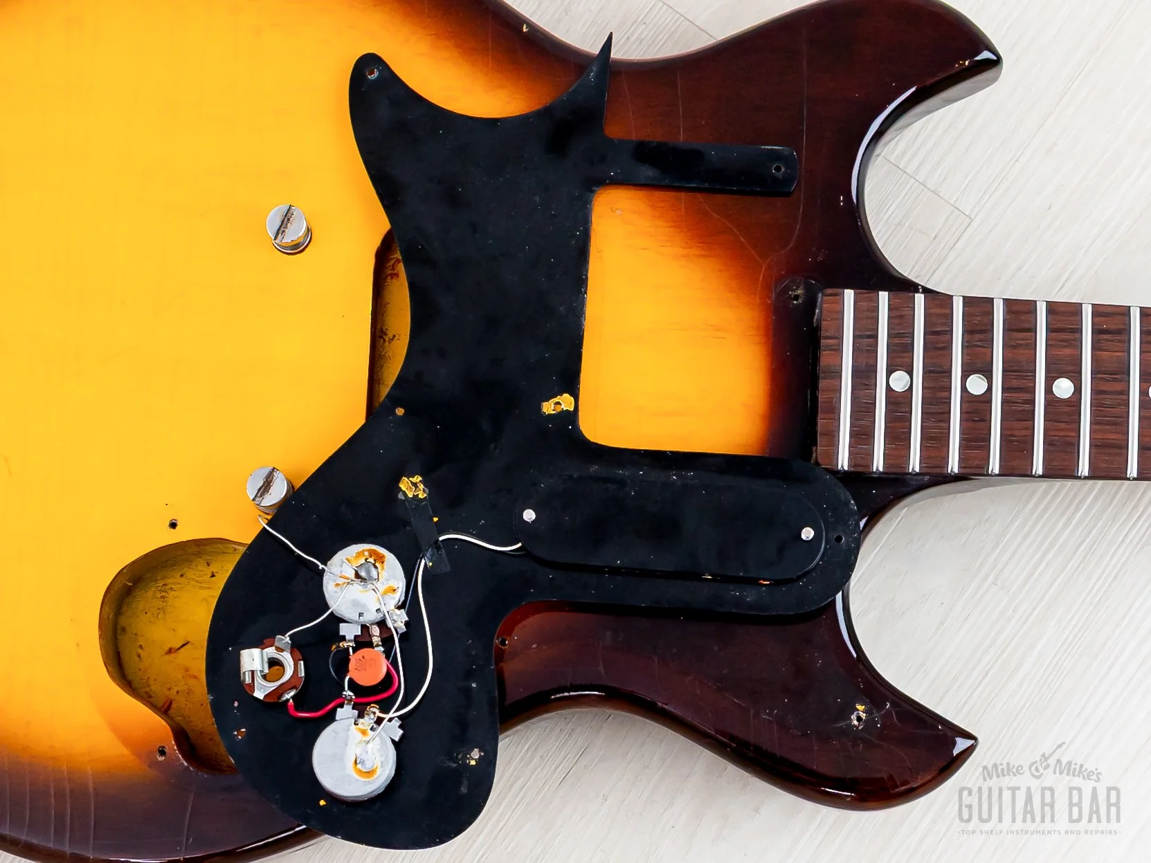 1964 Gibson Melody Maker Double Cut Vintage Guitar Sunburst, 100% Original w/ Case - Image 15