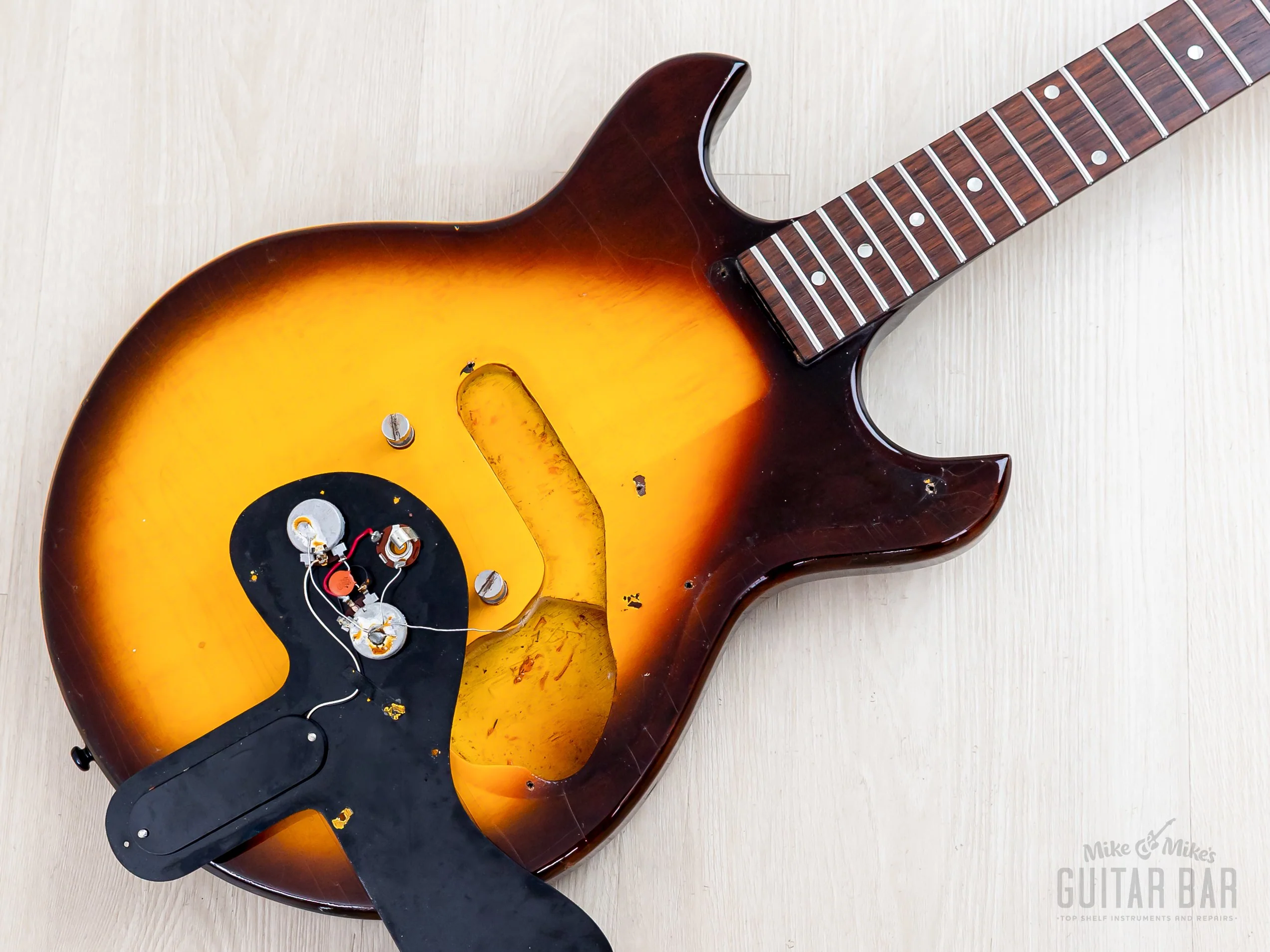 1964 Gibson Melody Maker Double Cut Vintage Guitar Sunburst, 100% Original w/ Case - Image 17
