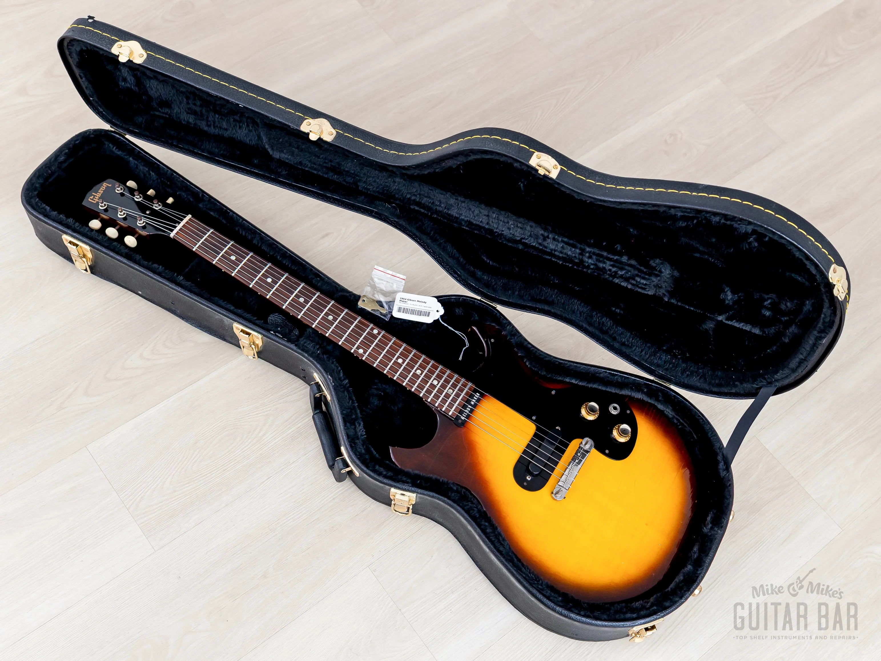 1964 Gibson Melody Maker Double Cut Vintage Guitar Sunburst, 100% Original w/ Case - Image 18