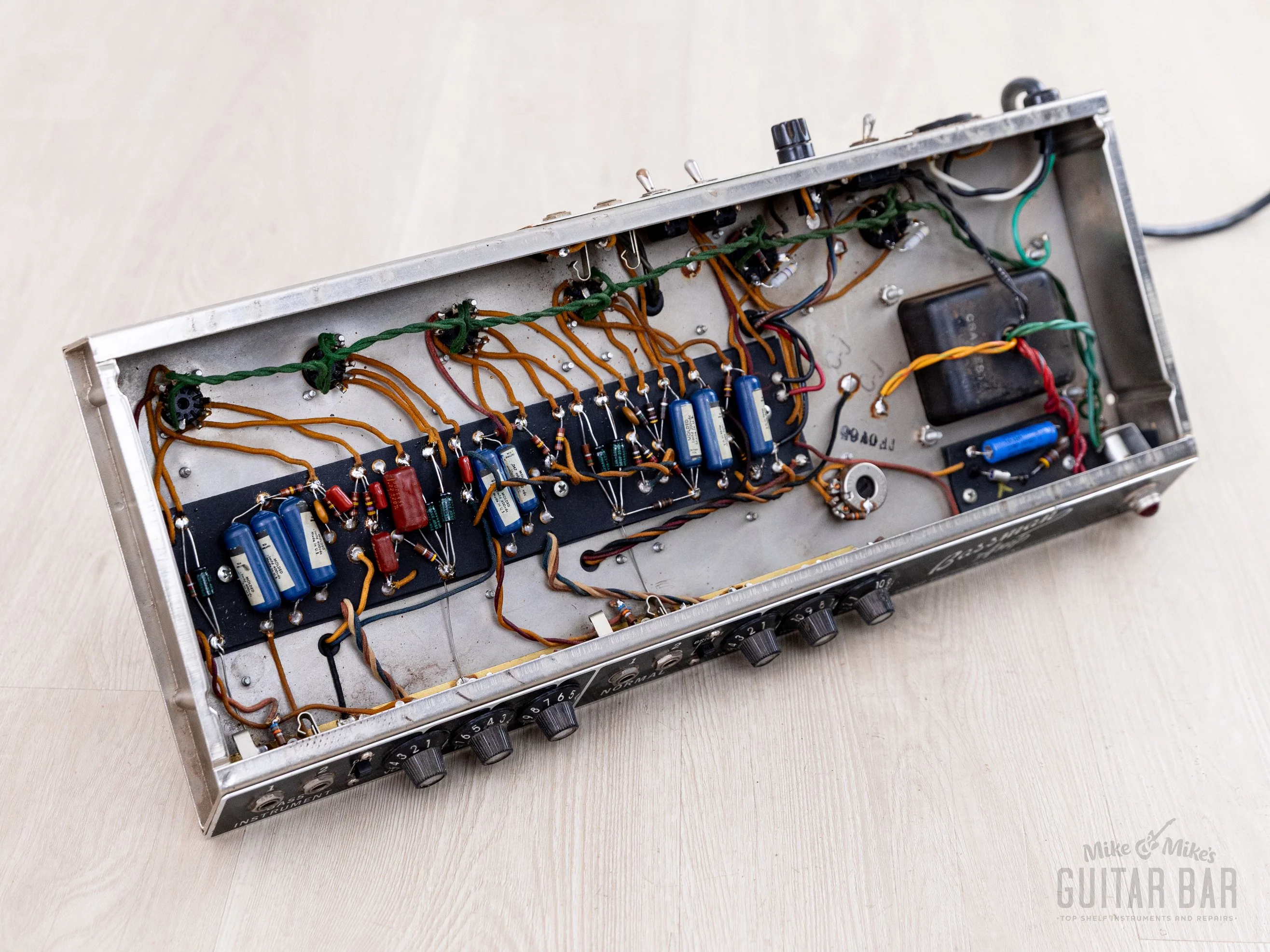 1965 Fender Bassman Black Panel AA165 Pre-CBS Vintage Tube Amp Head & 2x12 Cab w/ Oxford 12T6, FEIC - Image 13