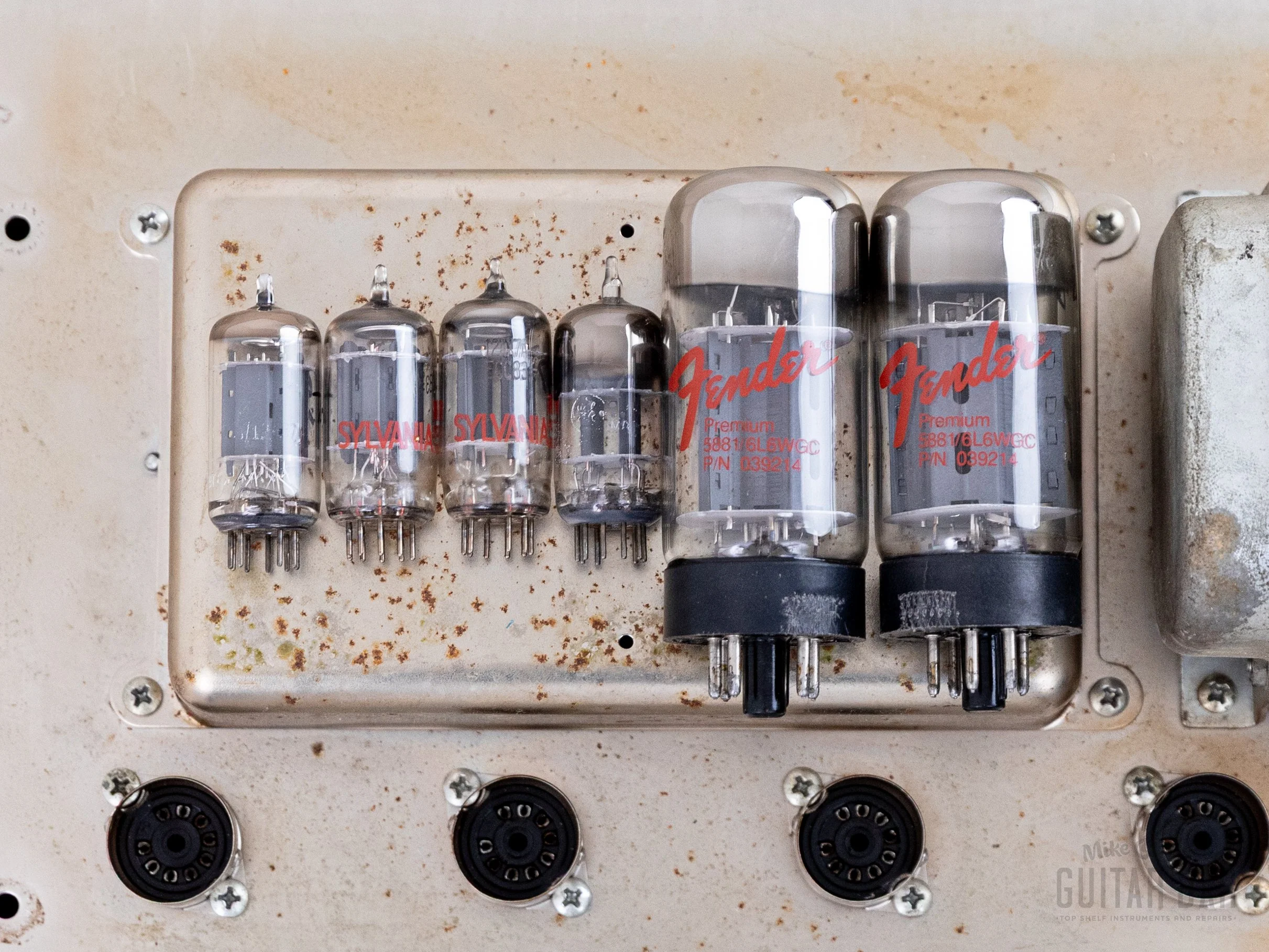 1965 Fender Bassman Black Panel AA165 Pre-CBS Vintage Tube Amp Head & 2x12 Cab w/ Oxford 12T6, FEIC - Image 21