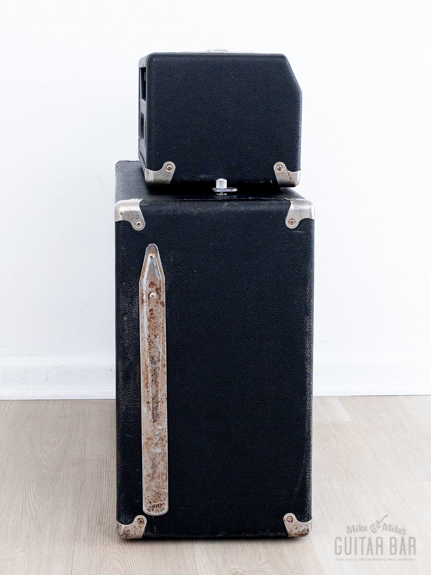1965 Fender Bassman Black Panel AA165 Pre-CBS Vintage Tube Amp Head & 2x12 Cab w/ Oxford 12T6, FEIC - Image 5