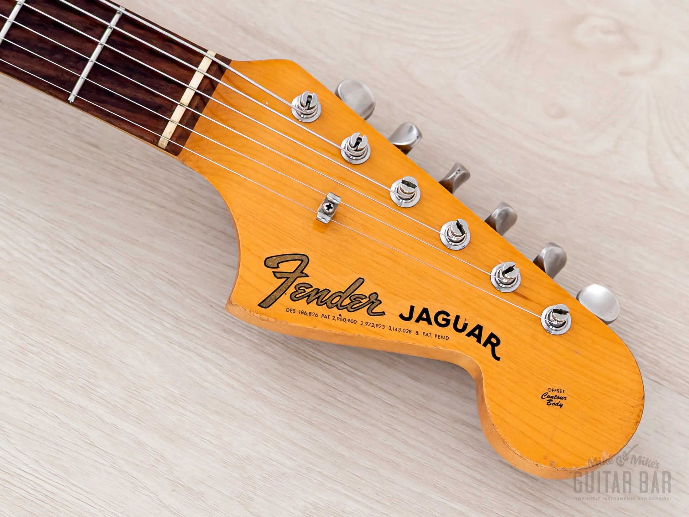 1965 Fender Jaguar Vintage Offset Guitar Sunburst w/ Case - Image 4