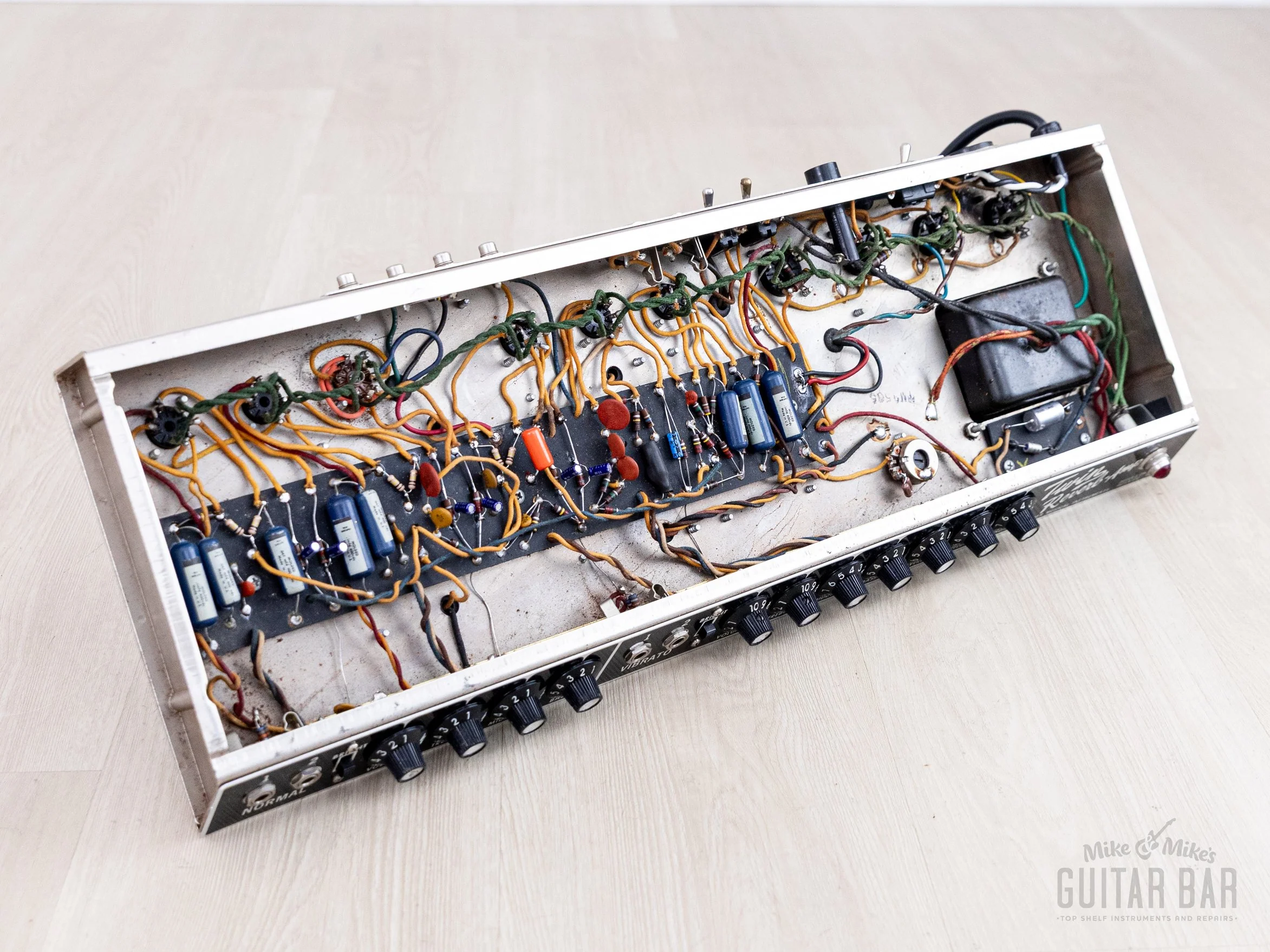 1965 Fender Twin Reverb Black Panel Vintage Tube Amp 2x12 w/ Oxford 12T6, Ftsw & Cover - Image 12
