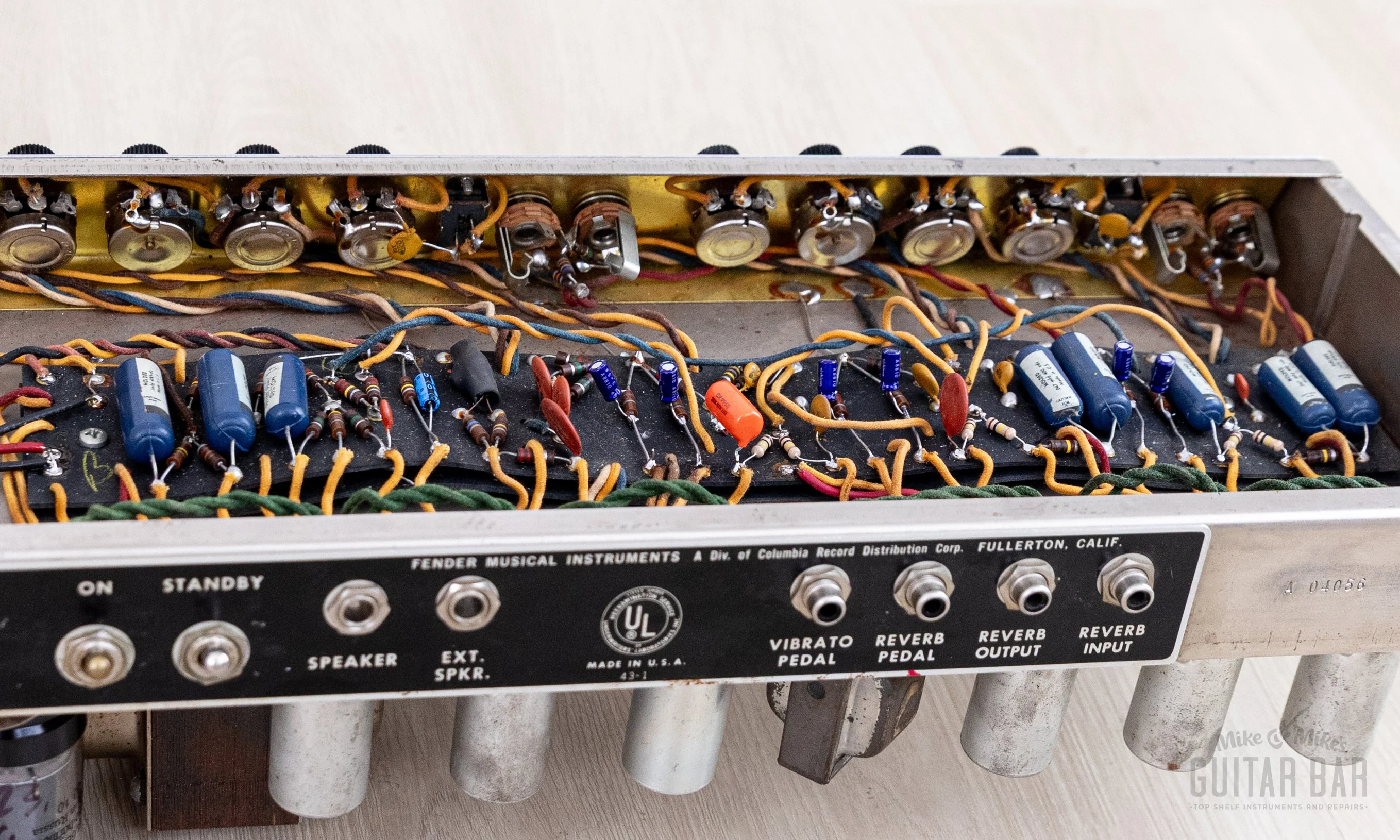 1965 Fender Twin Reverb Black Panel Vintage Tube Amp 2x12 w/ Oxford 12T6, Ftsw & Cover - Image 13