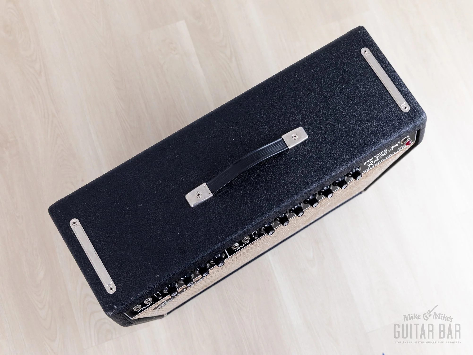 1965 Fender Twin Reverb Black Panel Vintage Tube Amp 2x12 w/ Oxford 12T6, Ftsw & Cover - Image 3