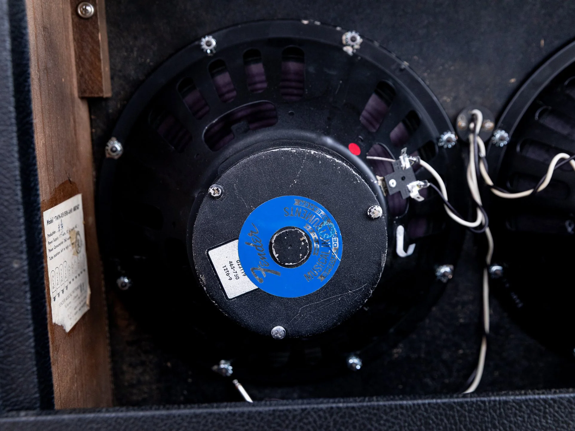 1965 Fender Twin Reverb Black Panel Vintage Tube Amp 2x12 w/ Oxford 12T6, Ftsw & Cover - Image 9