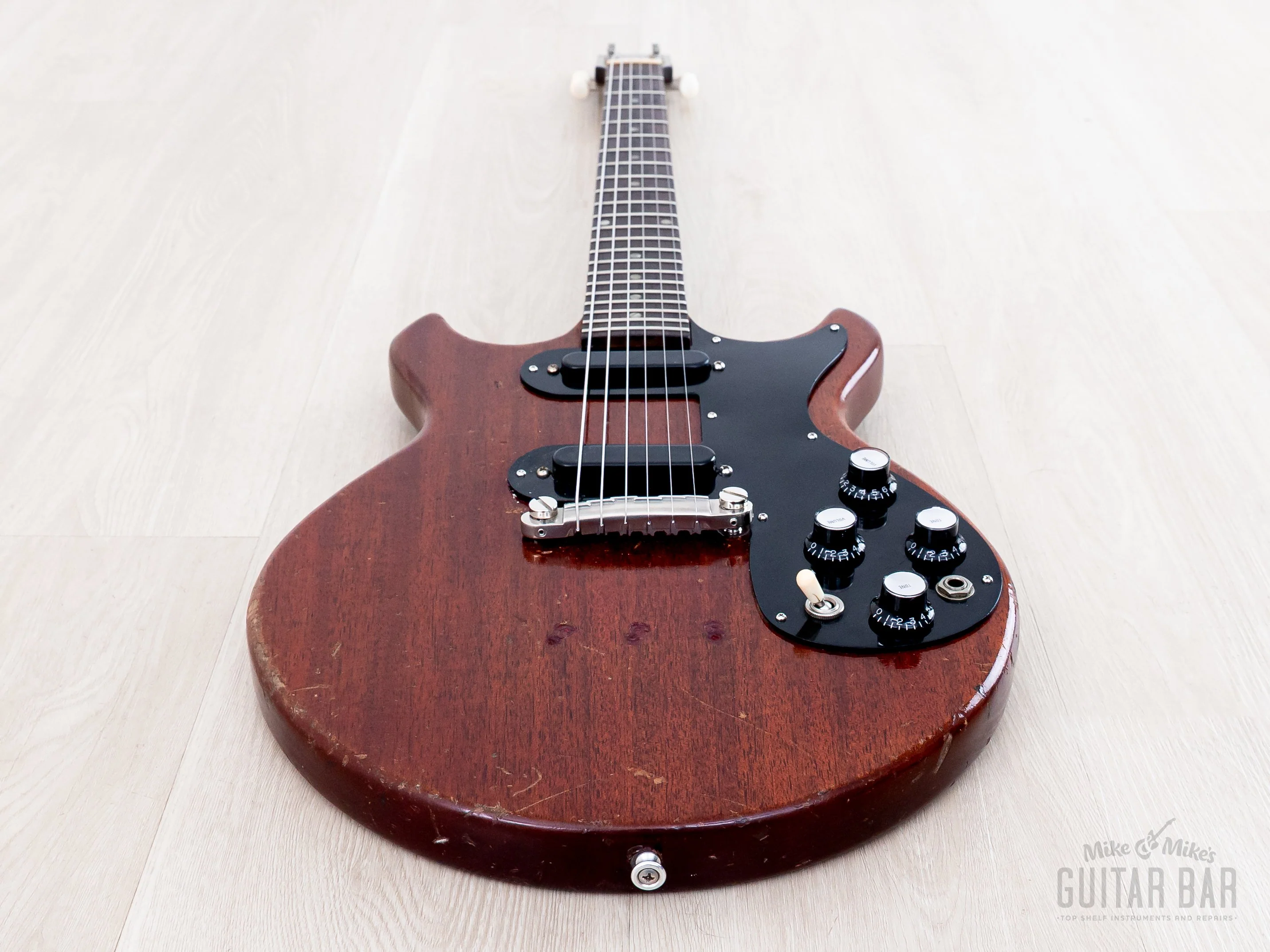 1965 Gibson Melody Maker D Double Cut Vintage Guitar Cherry w/ Case - Image 10