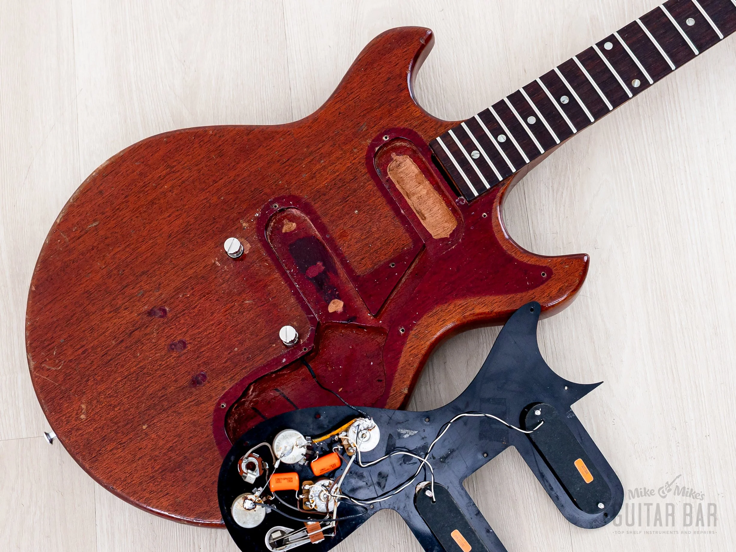 1965 Gibson Melody Maker D Double Cut Vintage Guitar Cherry w/ Case - Image 17