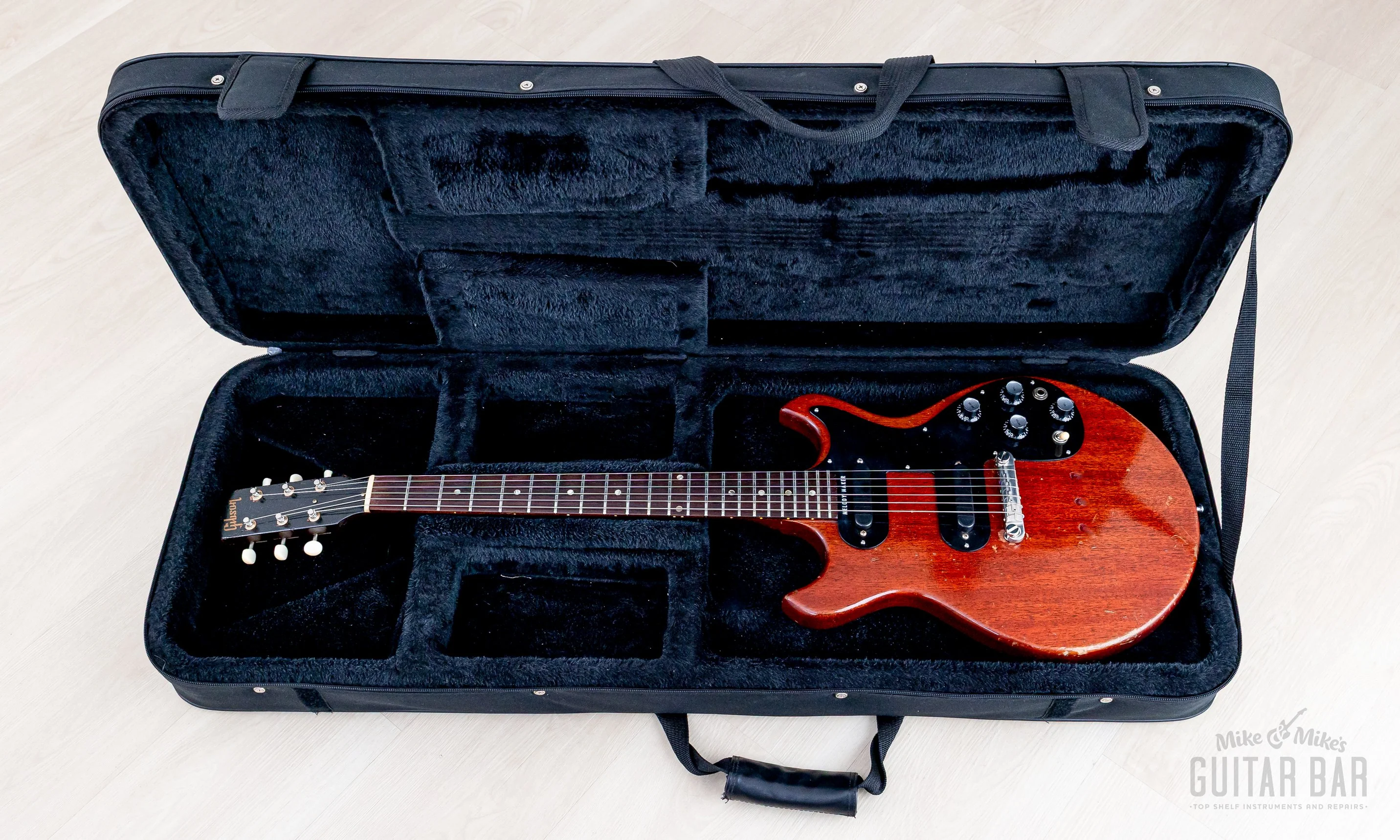 1965 Gibson Melody Maker D Double Cut Vintage Guitar Cherry w/ Case - Image 18