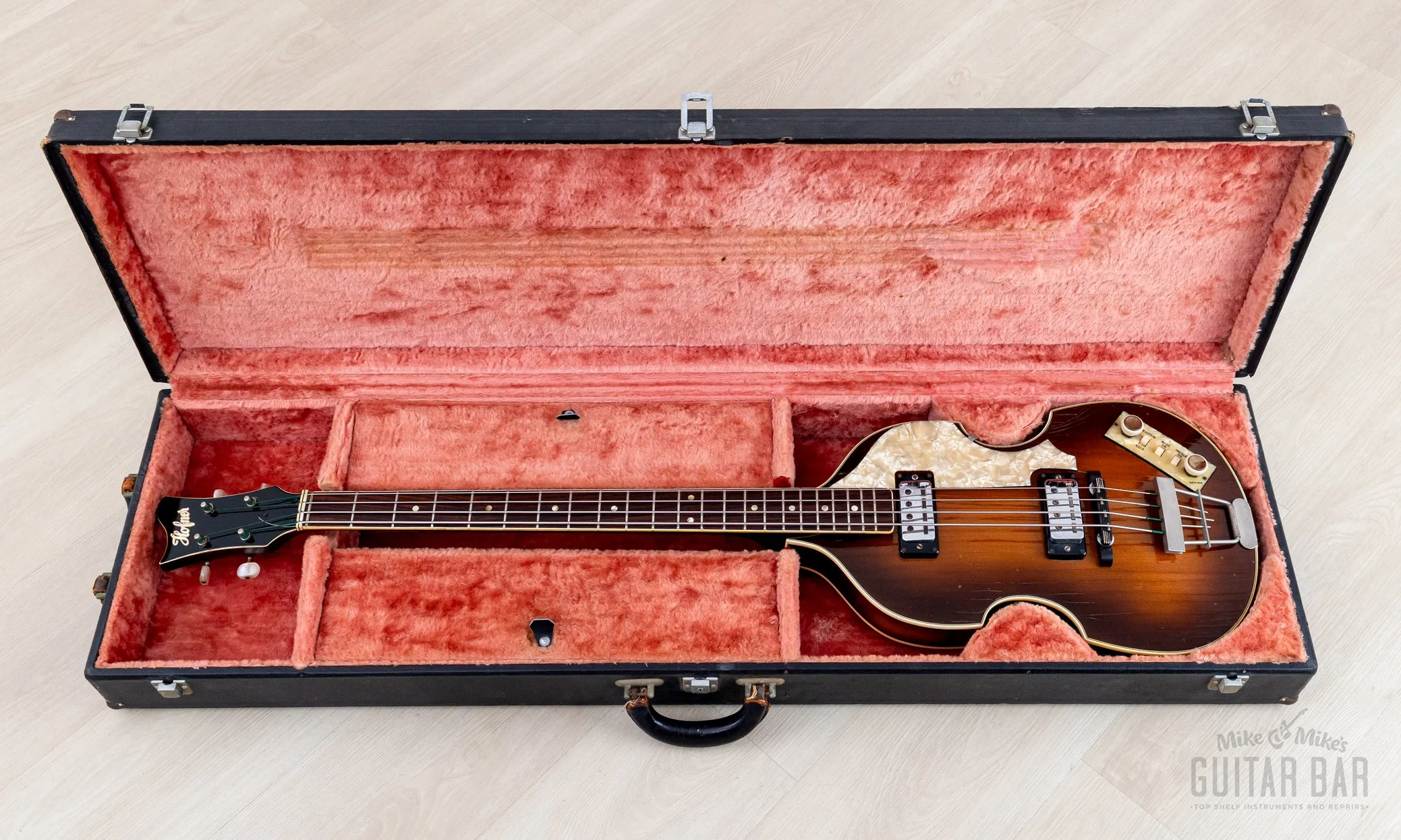 1965 Hofner 500/1 Violin Bass Vintage Beatle Bass w/ Staple Pickups & Case - Image 17