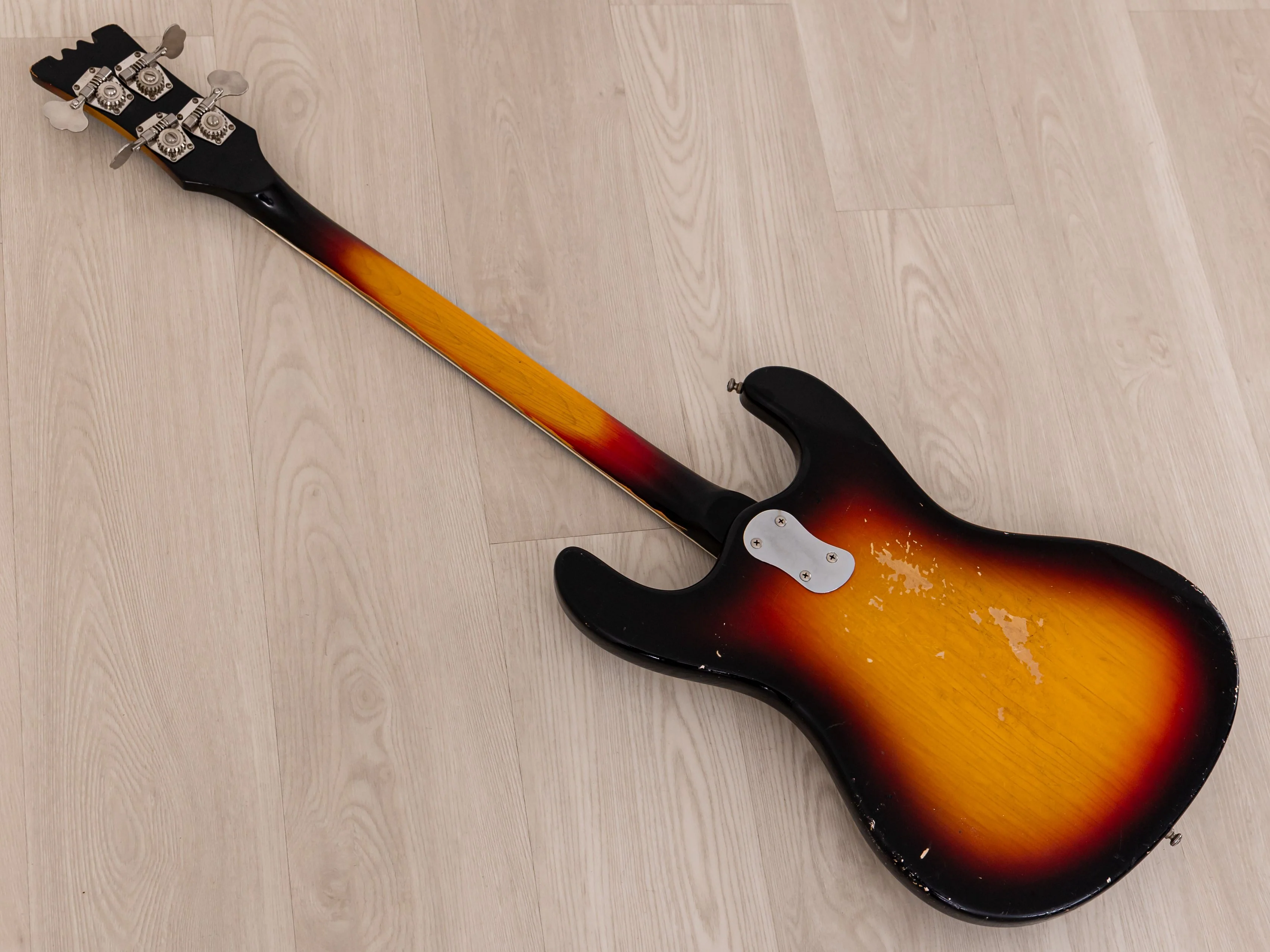 1965 Mosrite Ventures Model Vintage Short Scale Bass Sunburst - Image 15
