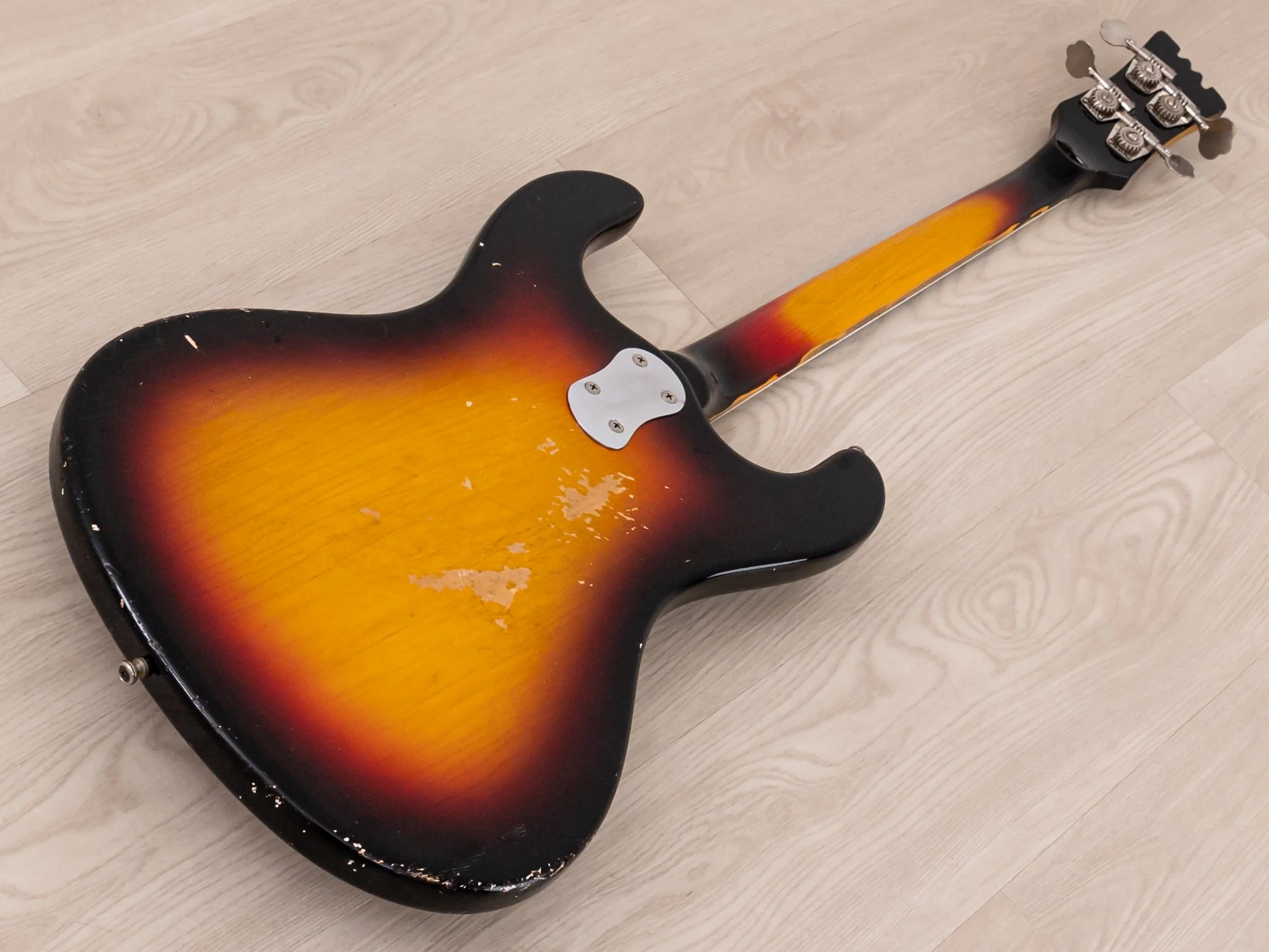 1965 Mosrite Ventures Model Vintage Short Scale Bass Sunburst - Image 16