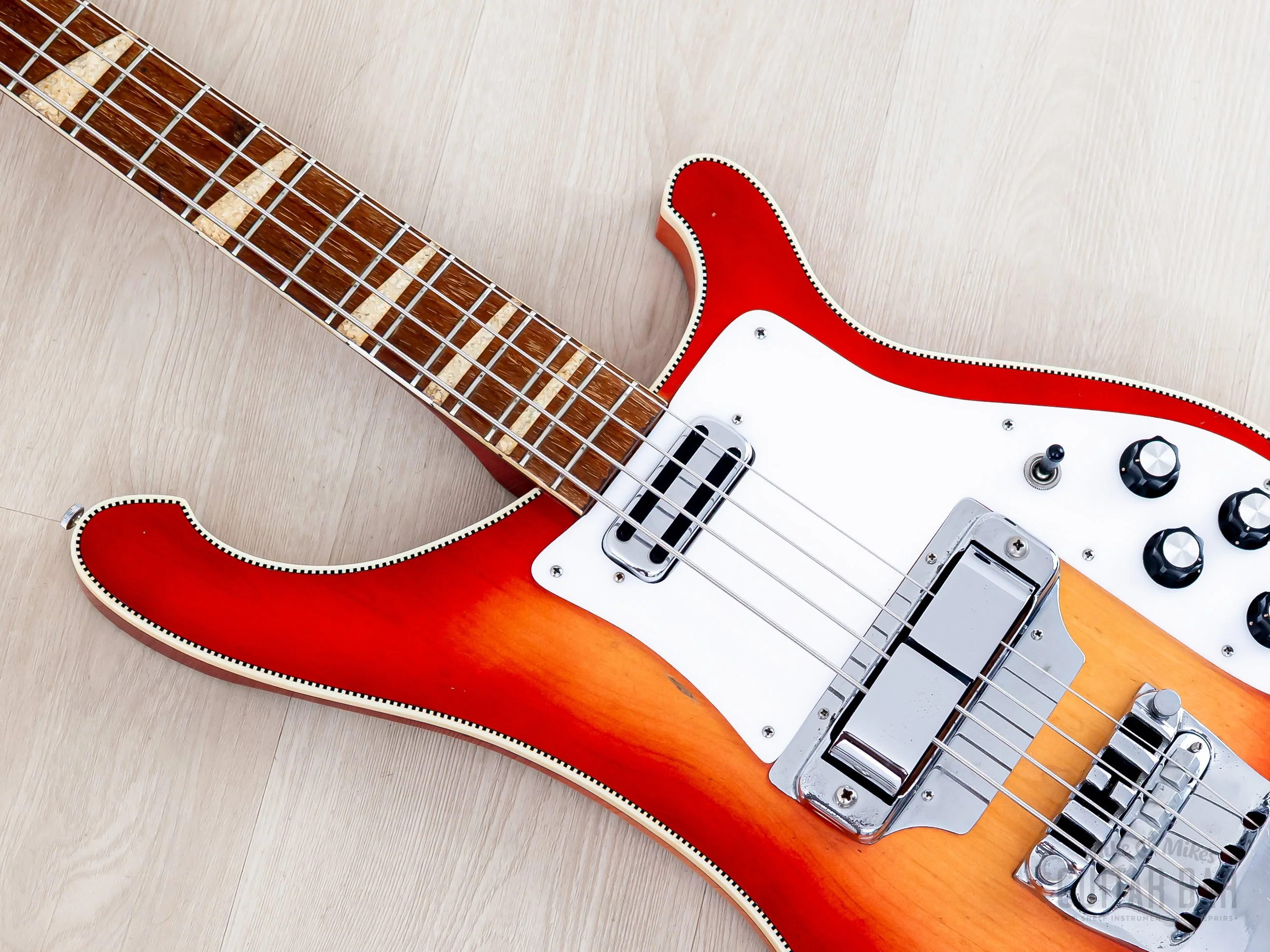 1965 Rickenbacker 4001 Vintage Neck Through Bass Fireglo w/ Case - Image 7