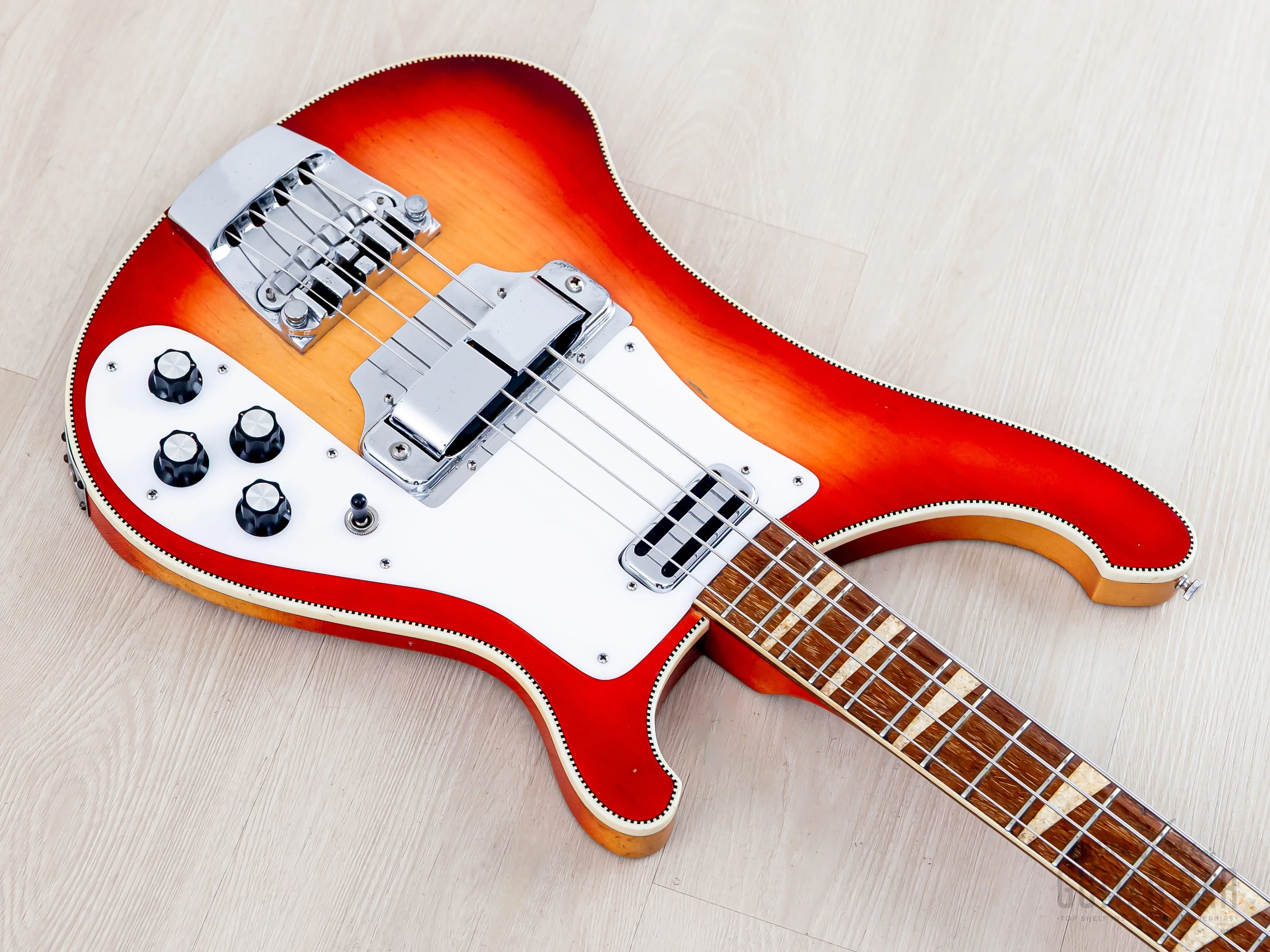 1965 Rickenbacker 4001 Vintage Neck Through Bass Fireglo w/ Case - Image 9