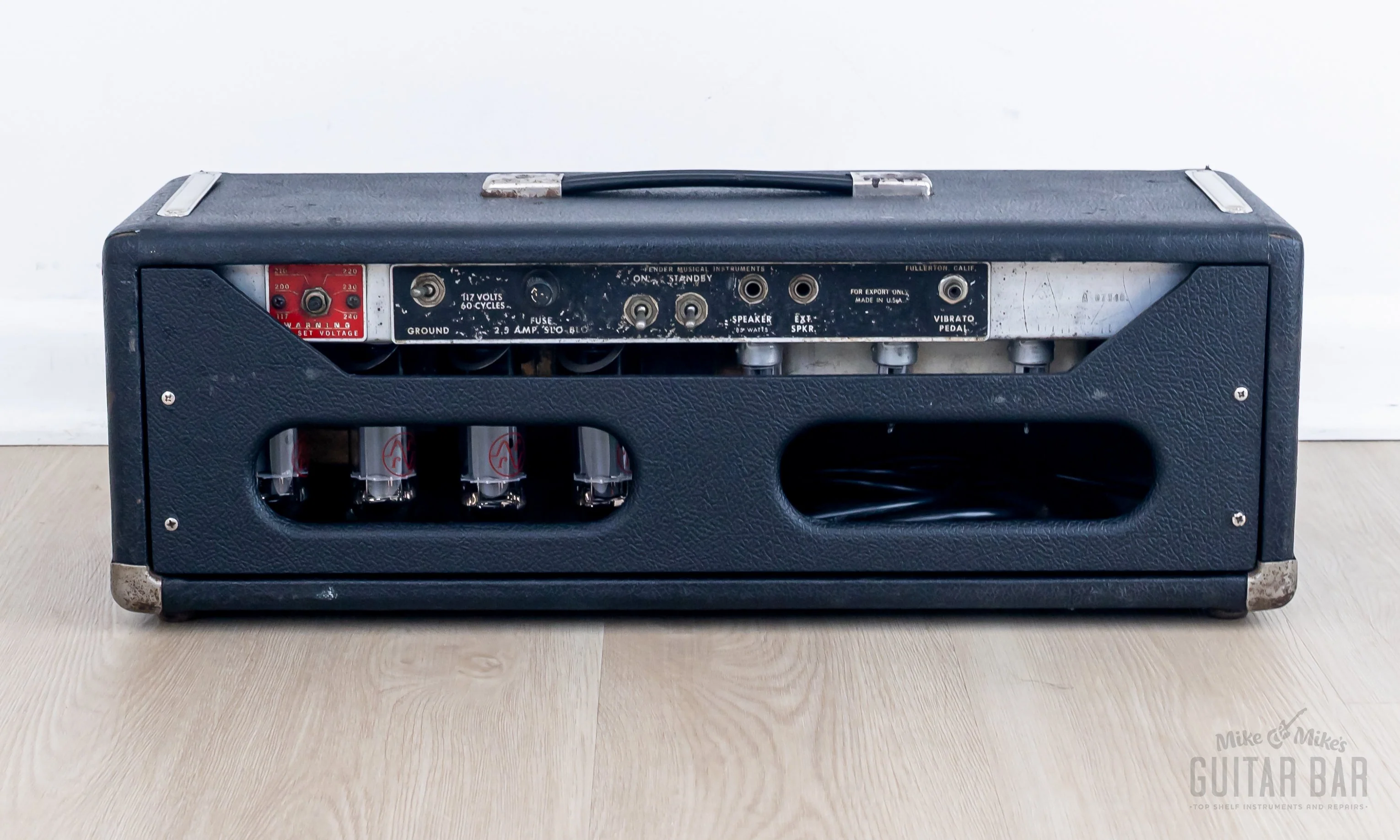 1966 Fender Showman Black Panel Vintage Tube Amp Head AB763, Serviced - Image 7
