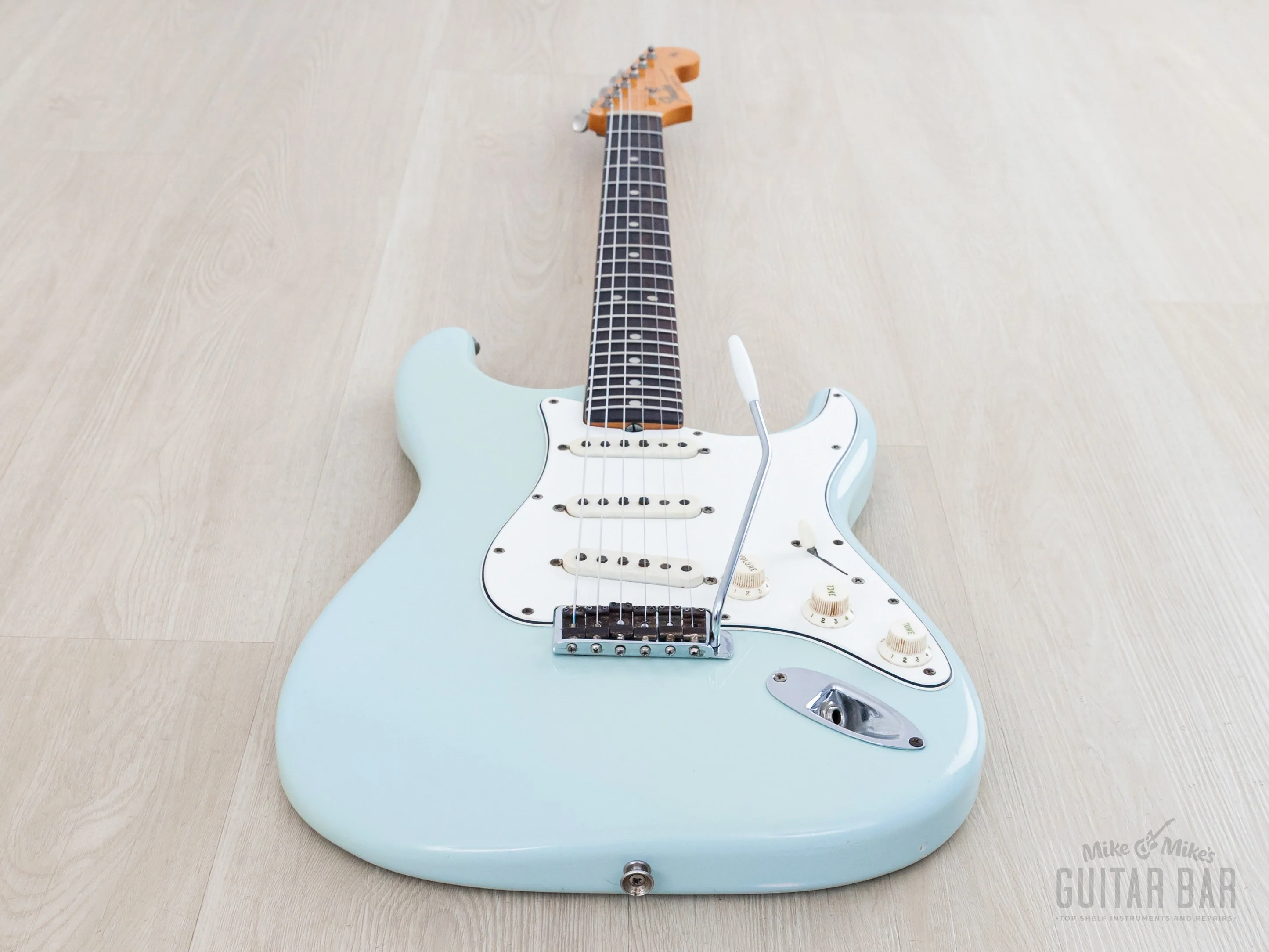 1966 Fender Stratocaster Vintage Electric Guitar Sonic Blue w/ Case - Image 11
