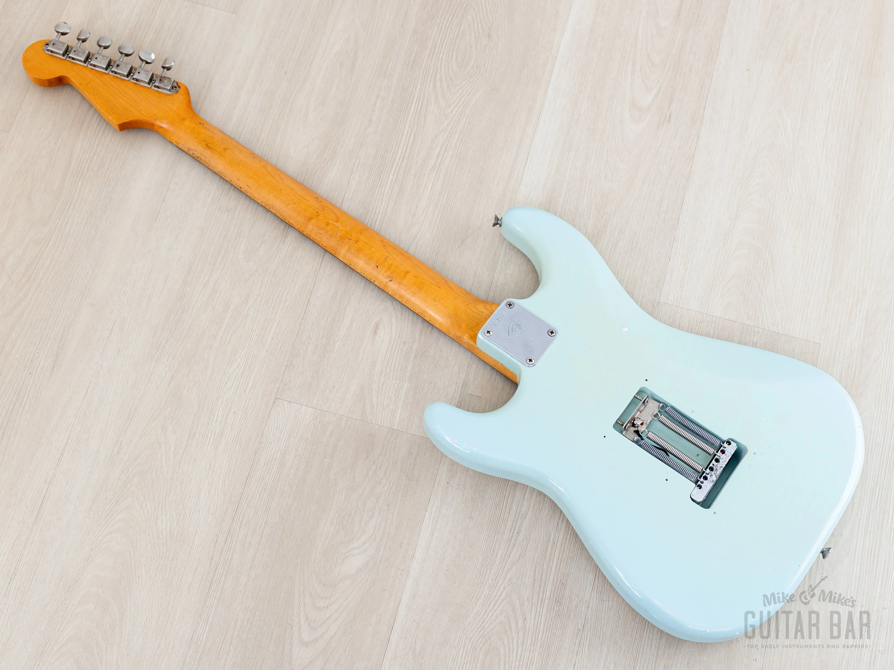 1966 Fender Stratocaster Vintage Electric Guitar Sonic Blue w/ Case - Image 13