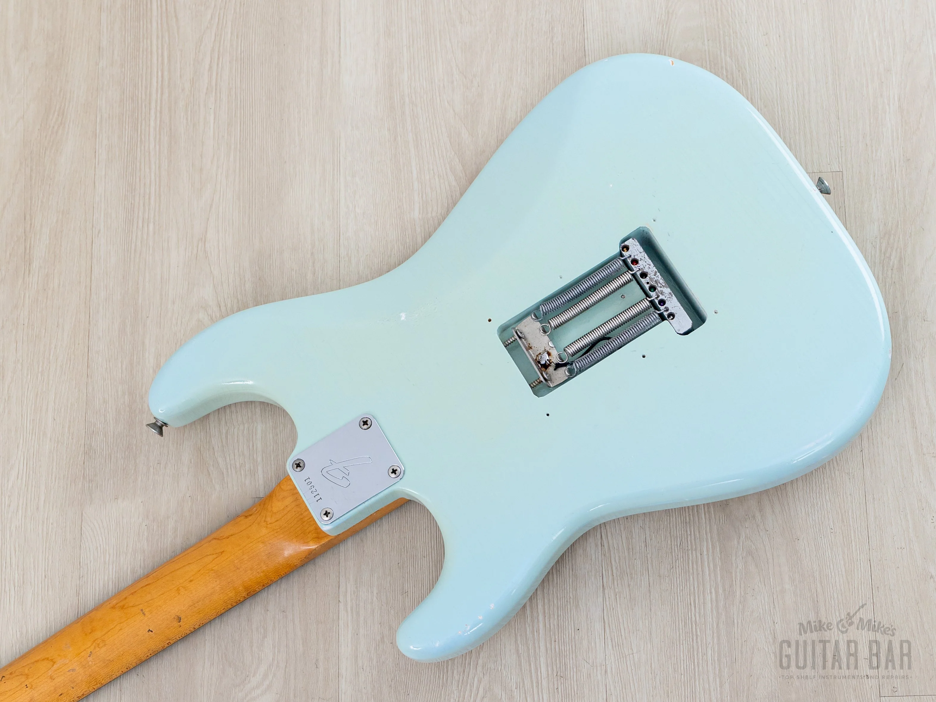 1966 Fender Stratocaster Vintage Electric Guitar Sonic Blue w/ Case - Image 15