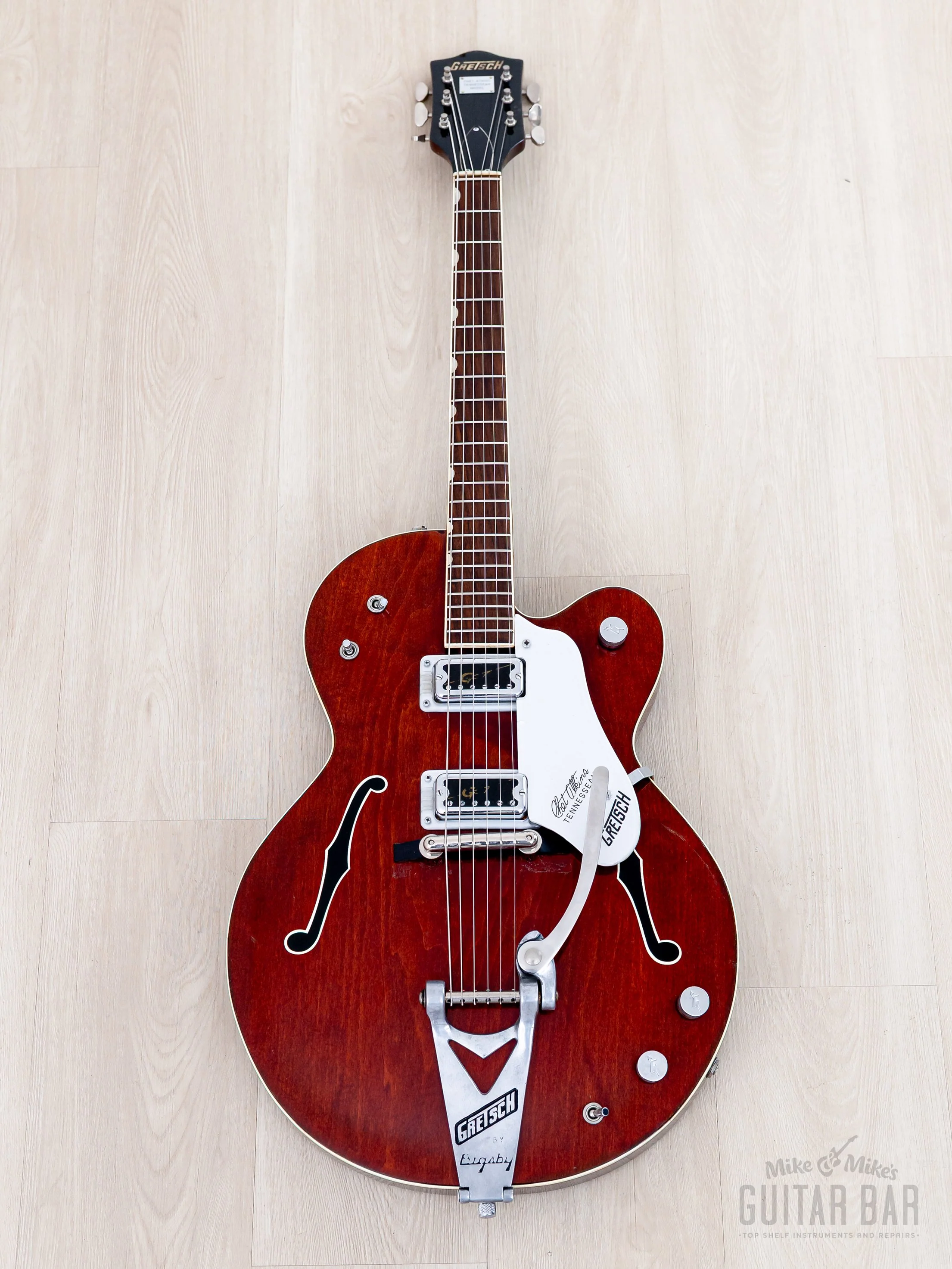 1966 Gretsch Tennessean 6119 Vintage Hollowbody Dark Cherry w/ HiLoTron, Case - Image 2