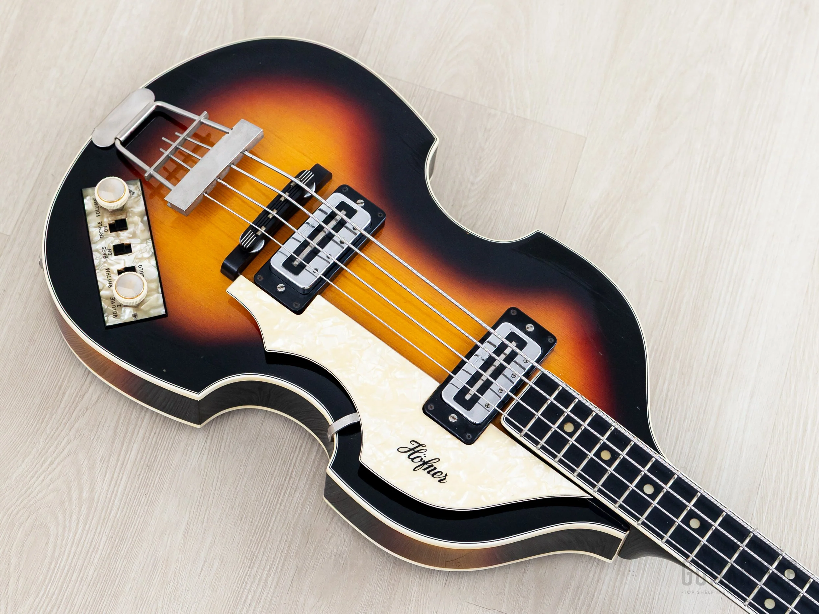1966 Hofner 500/1 Beatle Bass Vintage Violin Bass Sunburst w/ Blade Pickups, Case - Image 10