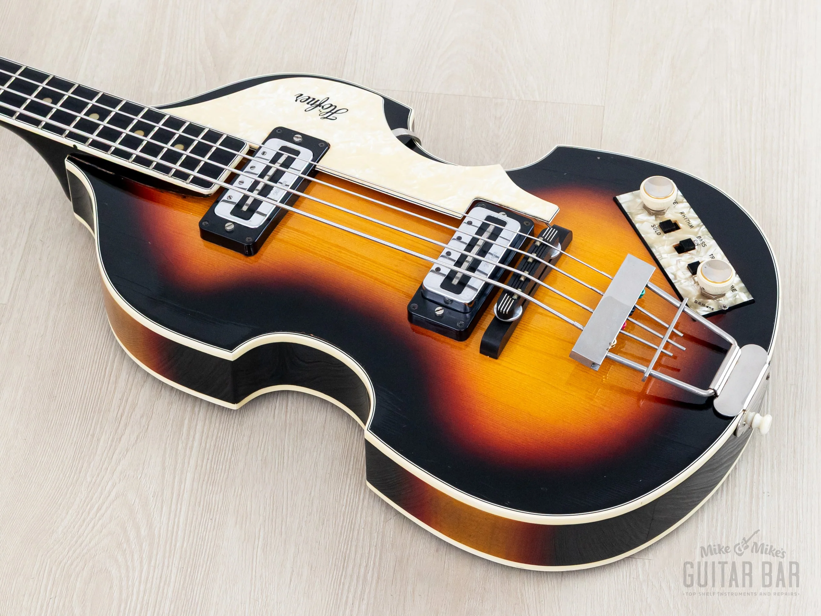 1966 Hofner 500/1 Beatle Bass Vintage Violin Bass Sunburst w/ Blade Pickups, Case - Image 11