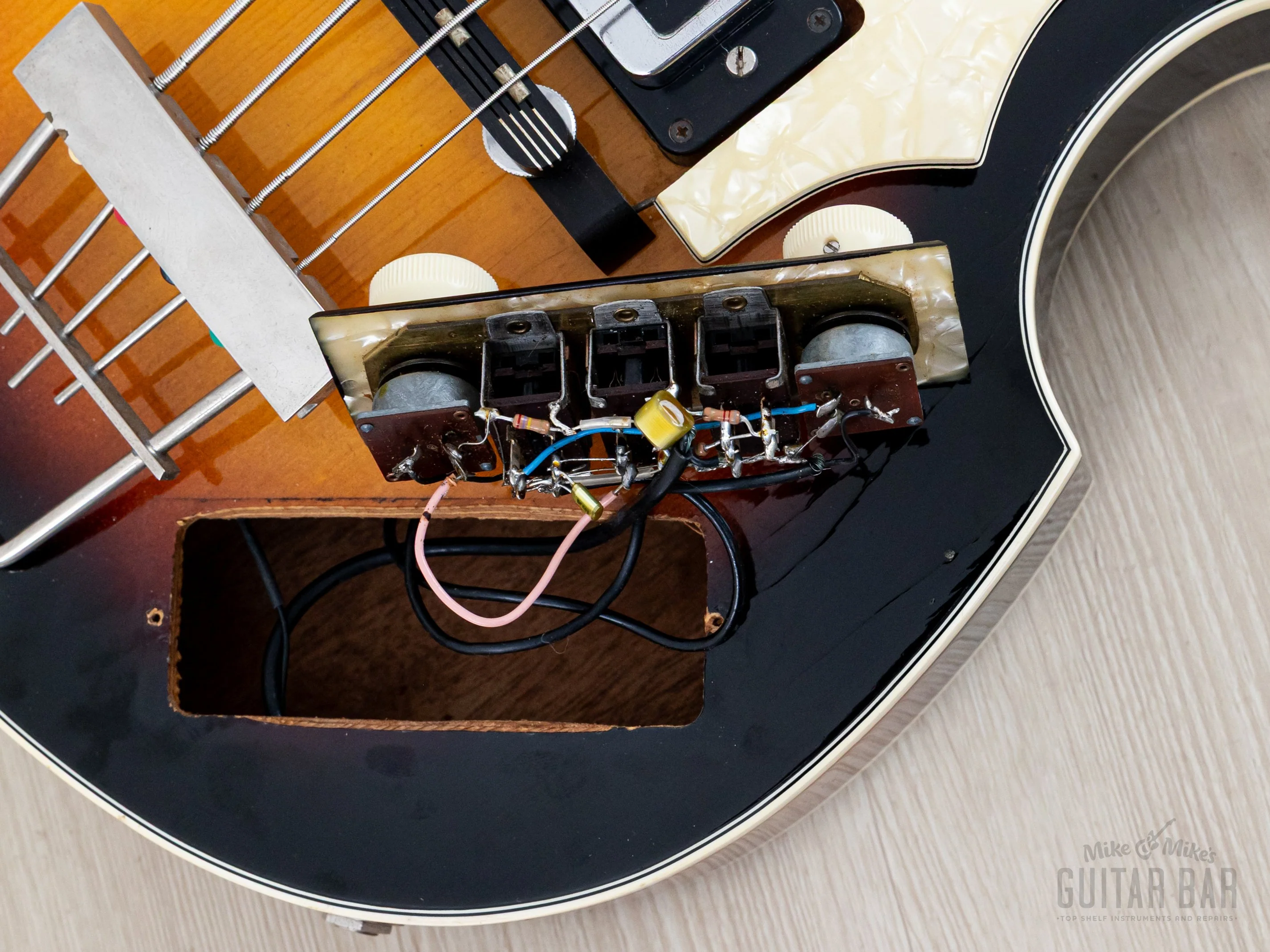 1966 Hofner 500/1 Beatle Bass Vintage Violin Bass Sunburst w/ Blade Pickups, Case - Image 17