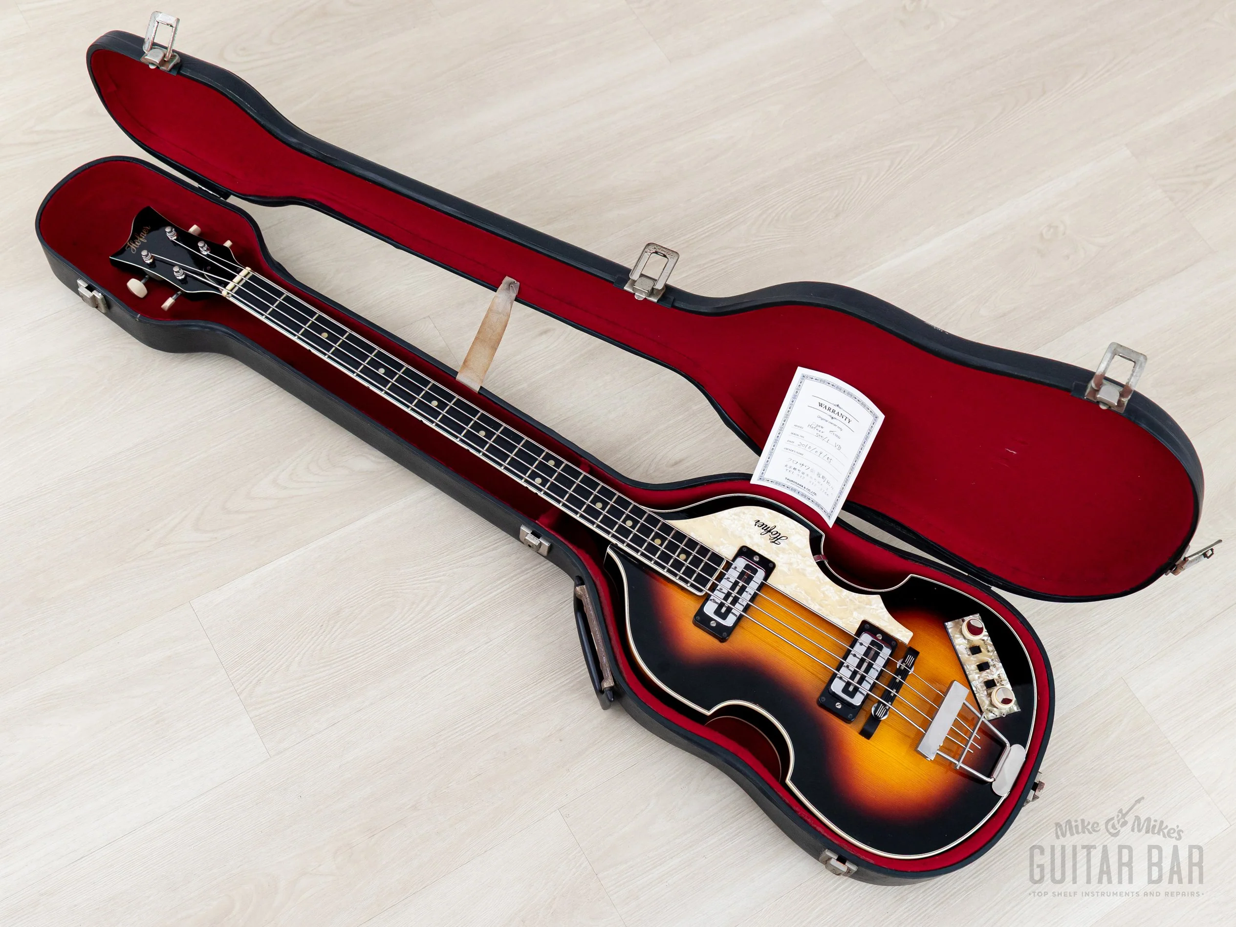 1966 Hofner 500/1 Beatle Bass Vintage Violin Bass Sunburst w/ Blade Pickups, Case - Image 19