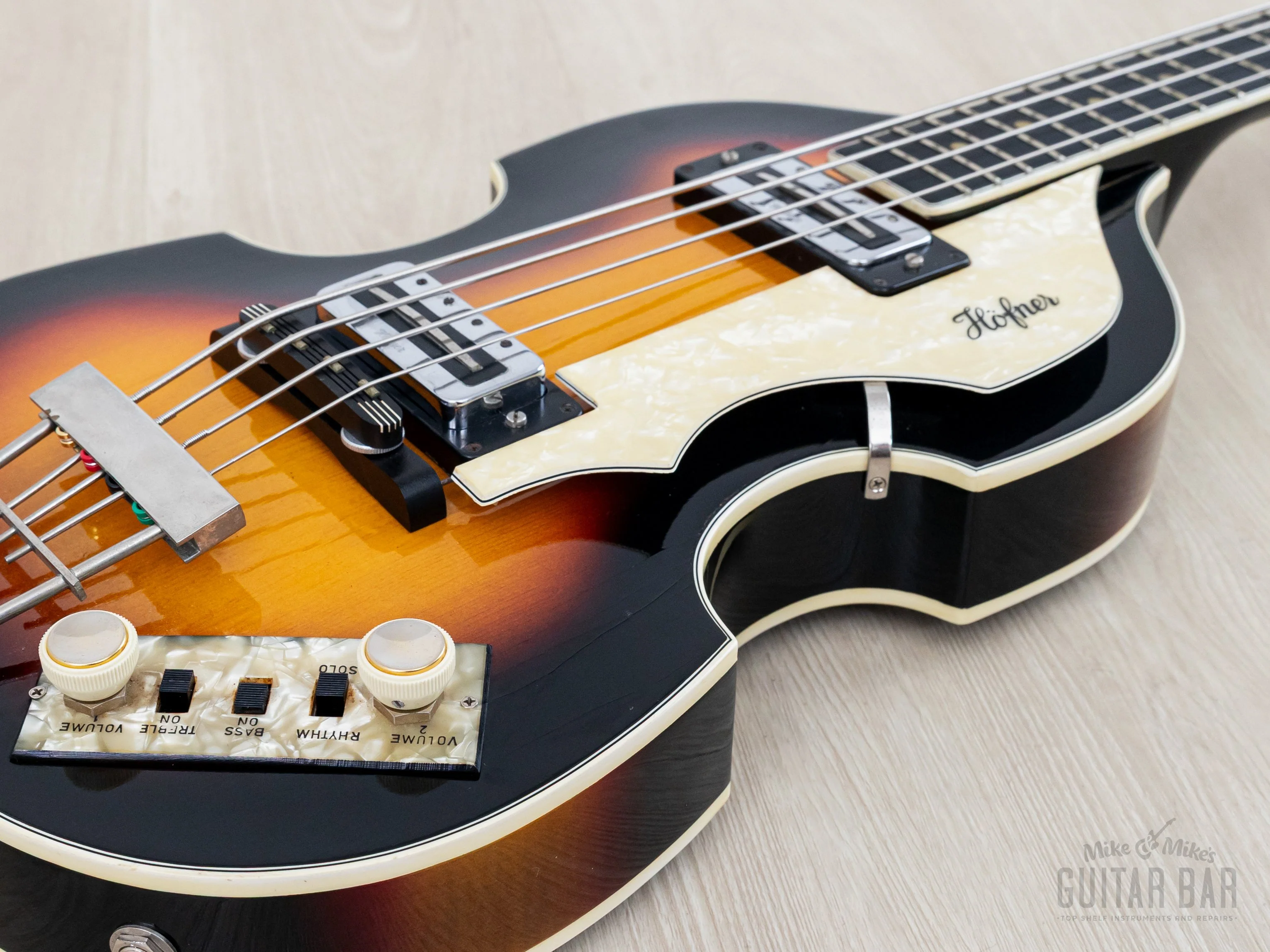 1966 Hofner 500/1 Beatle Bass Vintage Violin Bass Sunburst w/ Blade Pickups, Case - Image 6