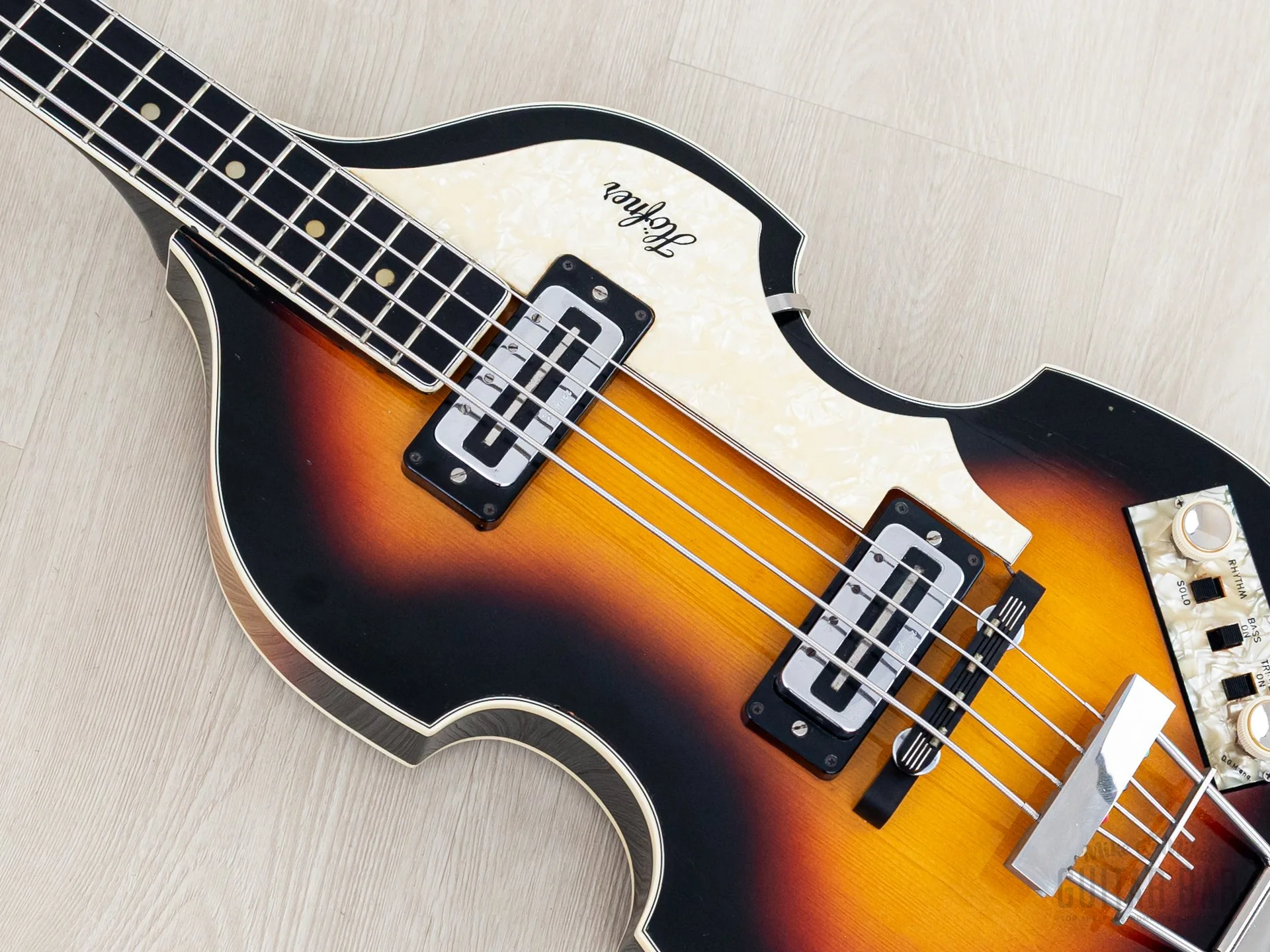 1966 Hofner 500/1 Beatle Bass Vintage Violin Bass Sunburst w/ Blade Pickups, Case - Image 7