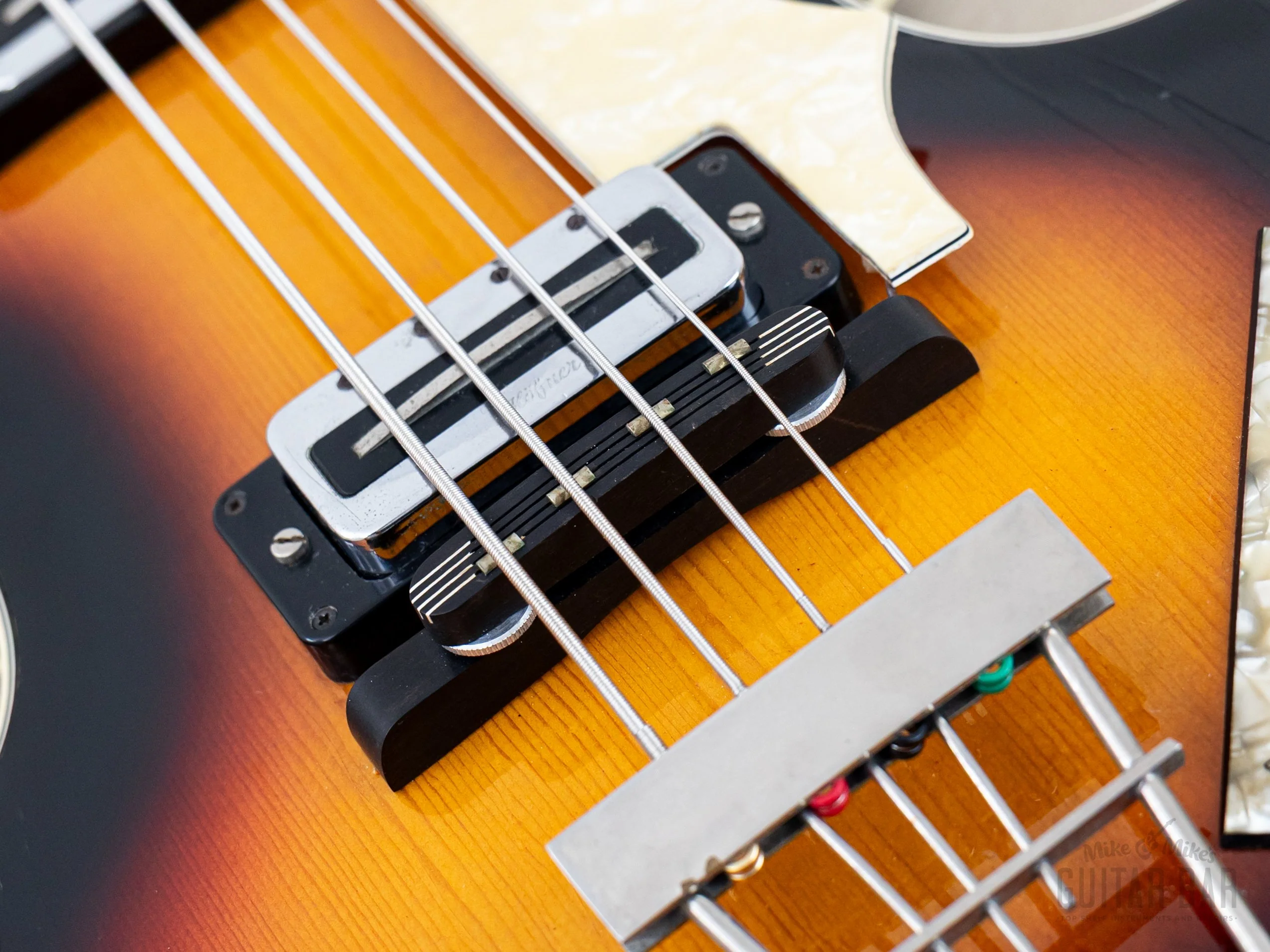 1966 Hofner 500/1 Beatle Bass Vintage Violin Bass Sunburst w/ Blade Pickups, Case - Image 9