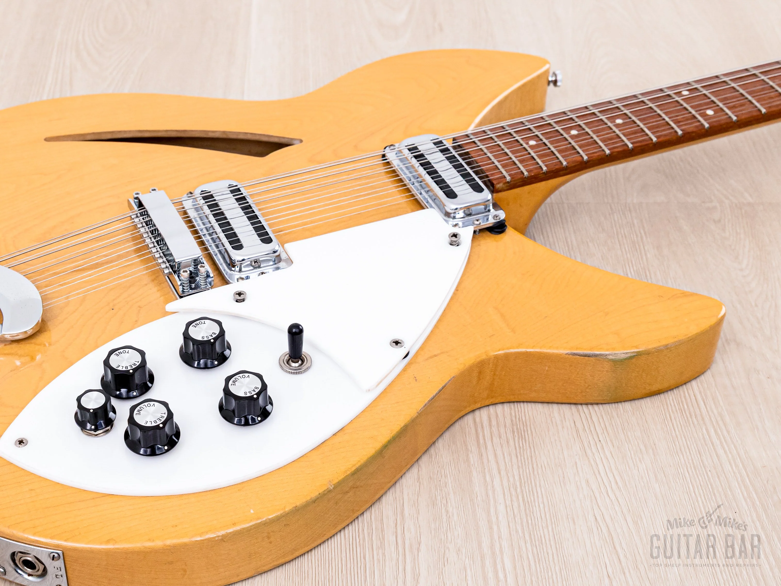 1966 Rickenbacker 330/12 Vintage 12-String Electric Guitar Mapleglo w/ Case - Image 6
