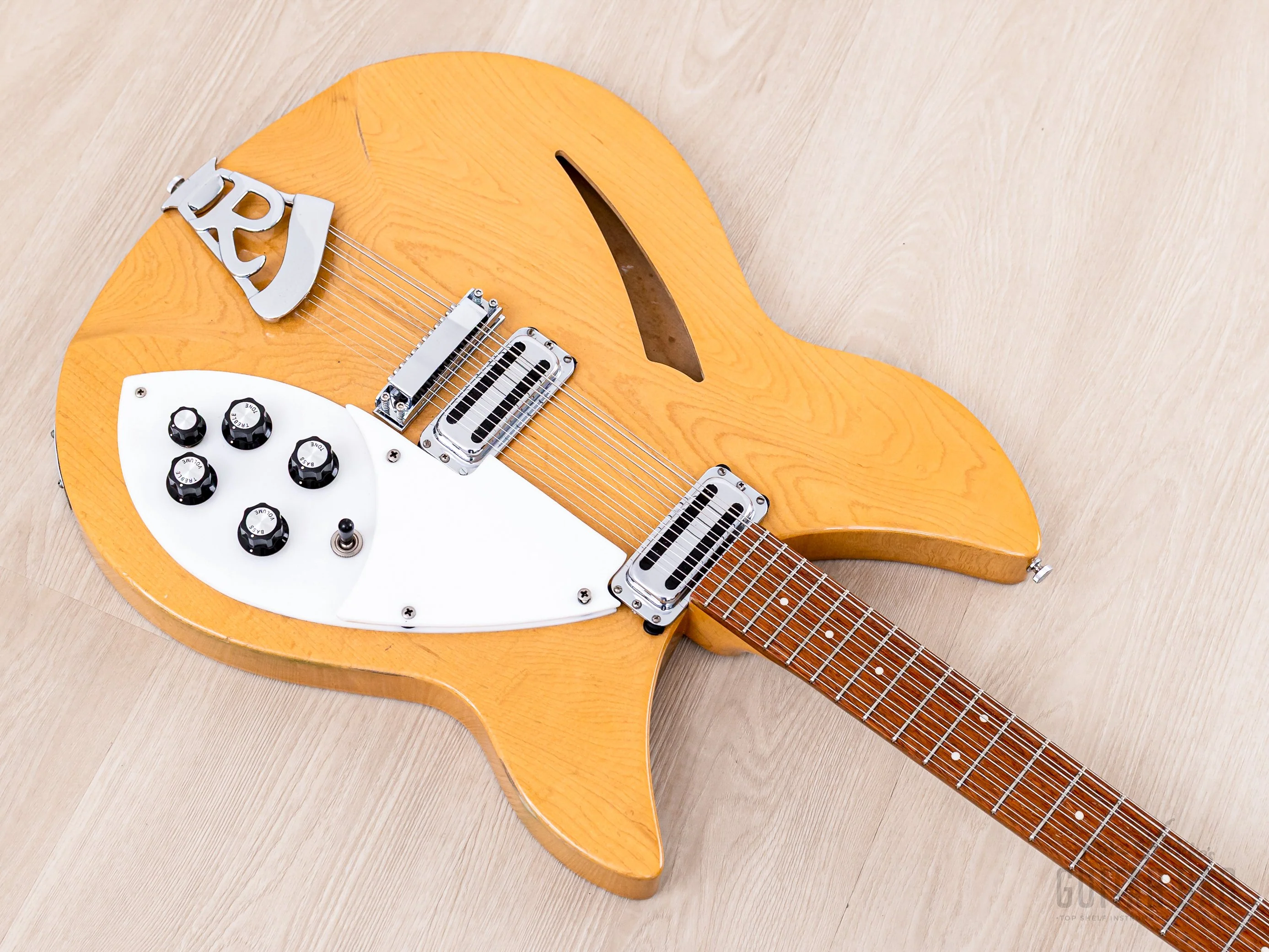 1966 Rickenbacker 330/12 Vintage 12-String Electric Guitar Mapleglo w/ Case - Image 9