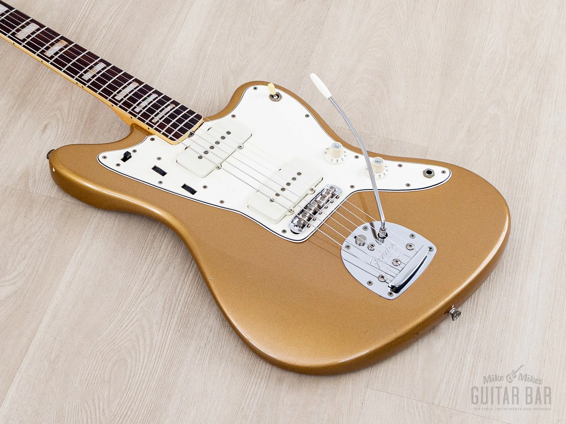 1967 Fender Jazzmaster Vintage Offset Guitar Firemist Gold w/ Case - Image 10