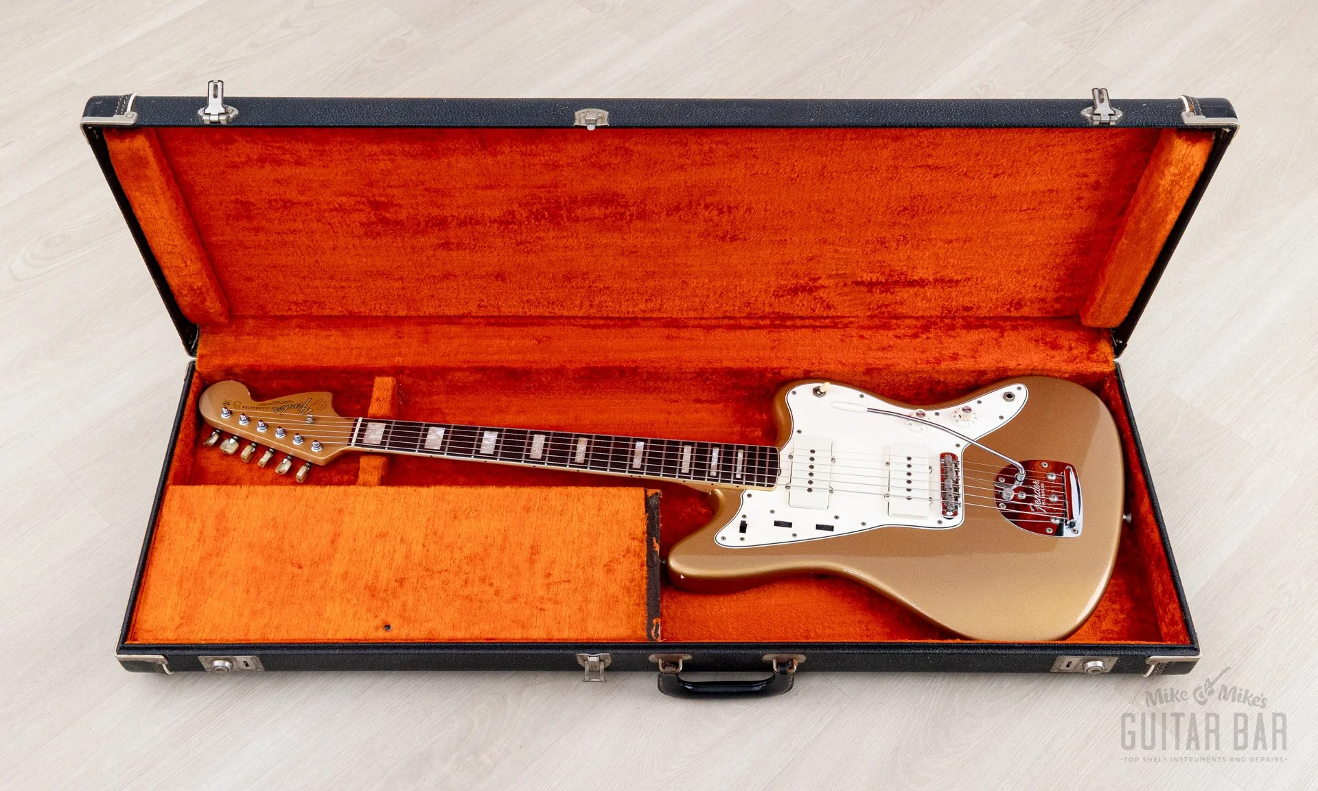 1967 Fender Jazzmaster Vintage Offset Guitar Firemist Gold w/ Case - Image 24