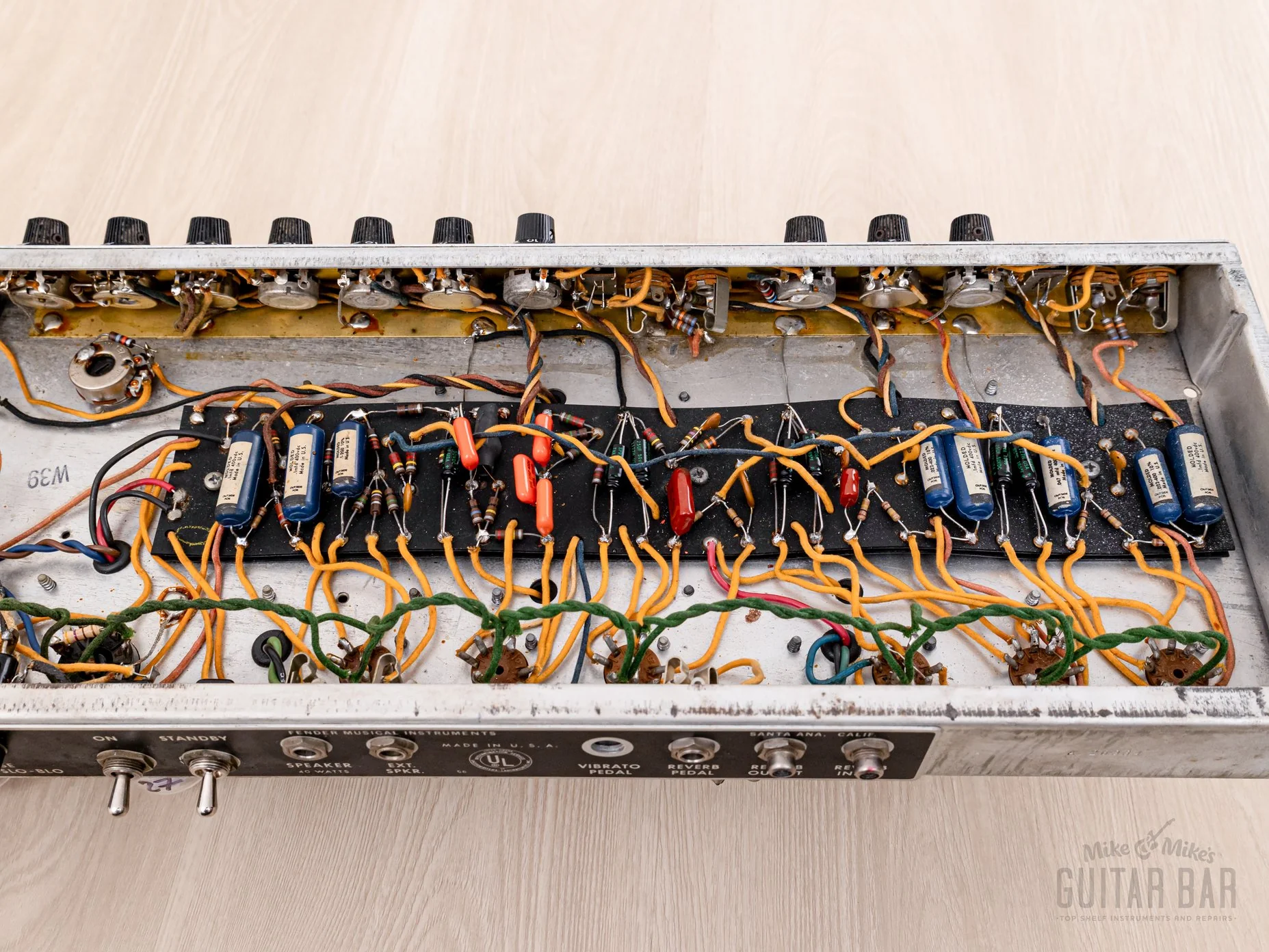 1967 Fender Super Reverb Black Panel Vintage Tube Amp w/ Cover & Ftsw, Fleet Foxes, Phil Ek-Owned - Image 14