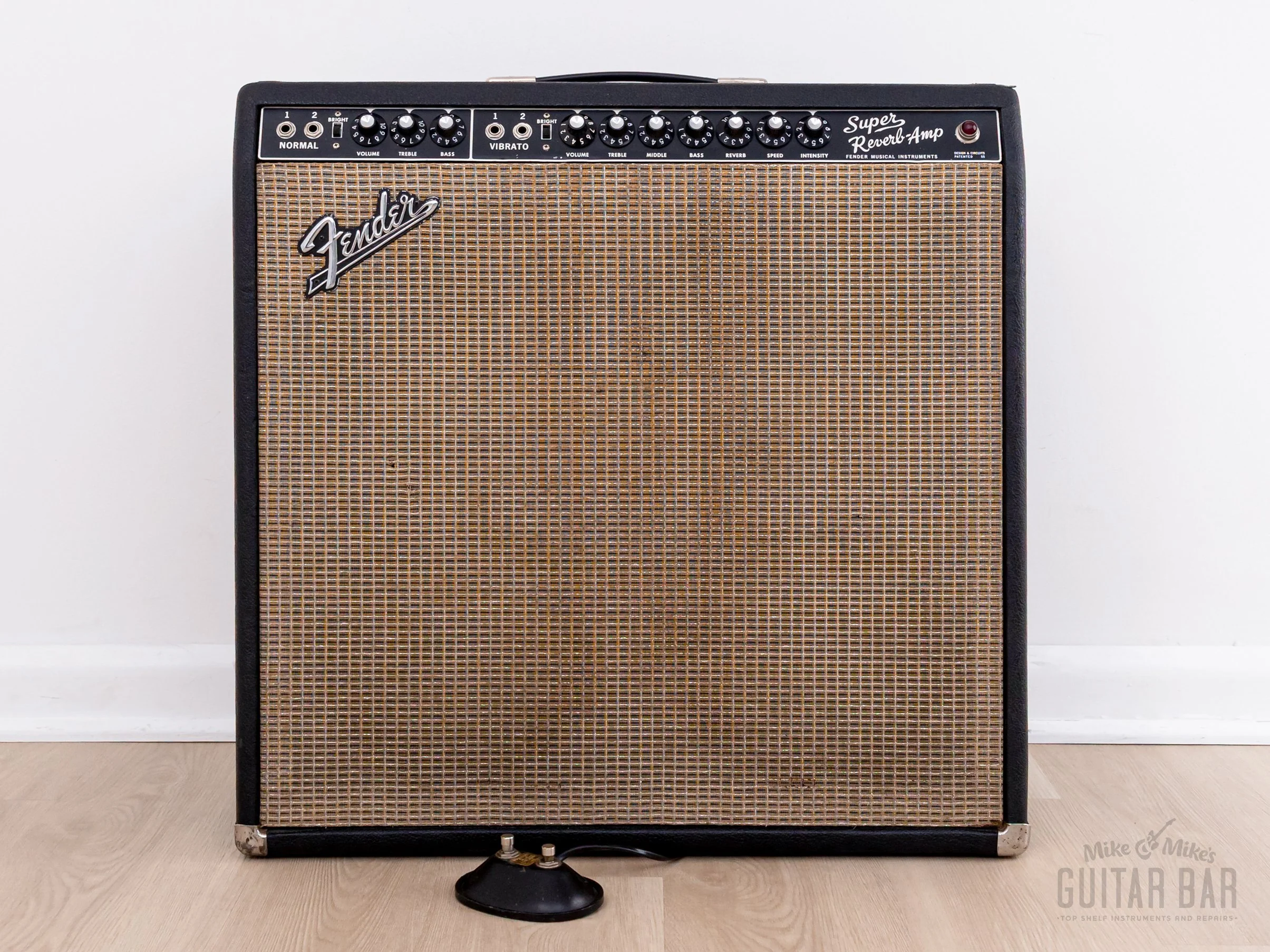 1967 Fender Super Reverb Black Panel Vintage Tube Amp w/ Cover & Ftsw, Fleet Foxes, Phil Ek-Owned - Image 2