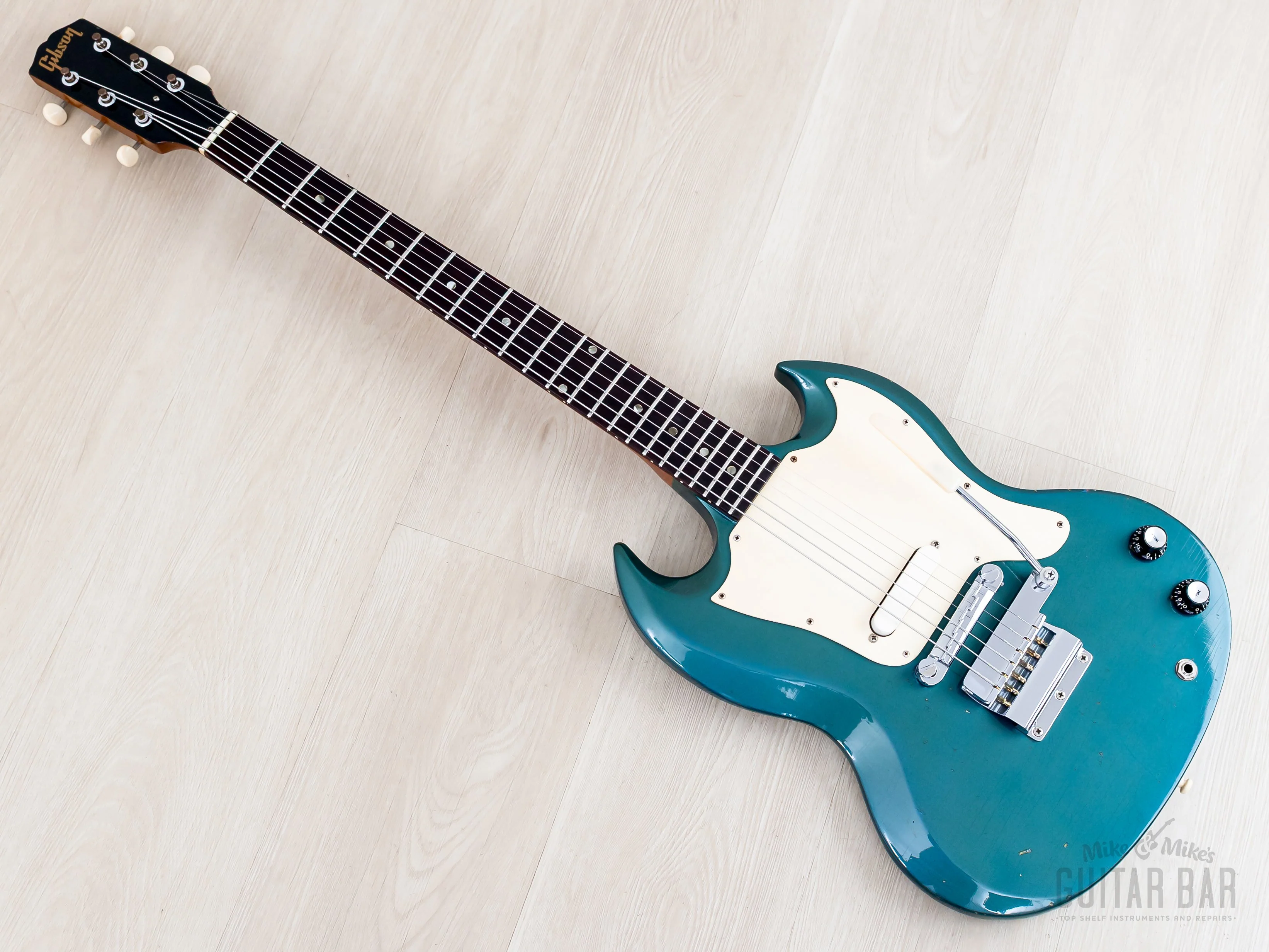 1967 Gibson SG Melody Maker I Vintage Guitar Pelham Blue w/ Case - Image 12