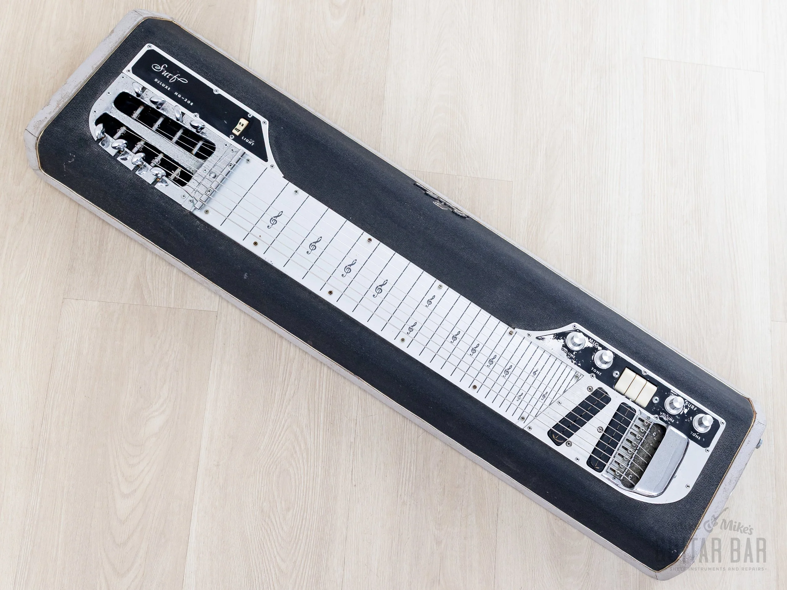 1967 Guyatone Surf Deluxe HG-208 Vintage 8-String Lap Steel w/ Active Effect, Japan - Image 13