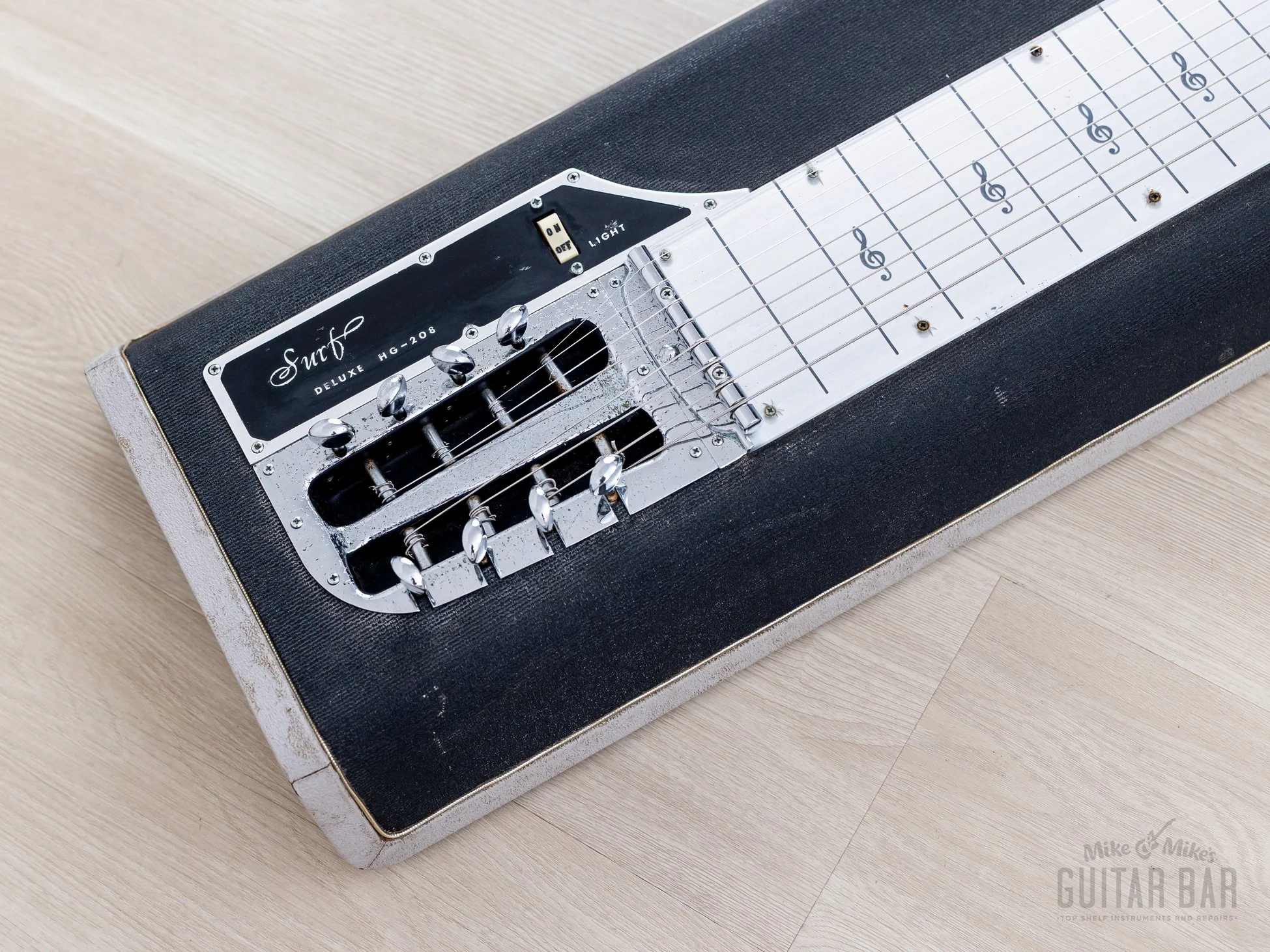 1967 Guyatone Surf Deluxe HG-208 Vintage 8-String Lap Steel w/ Active Effect, Japan - Image 4