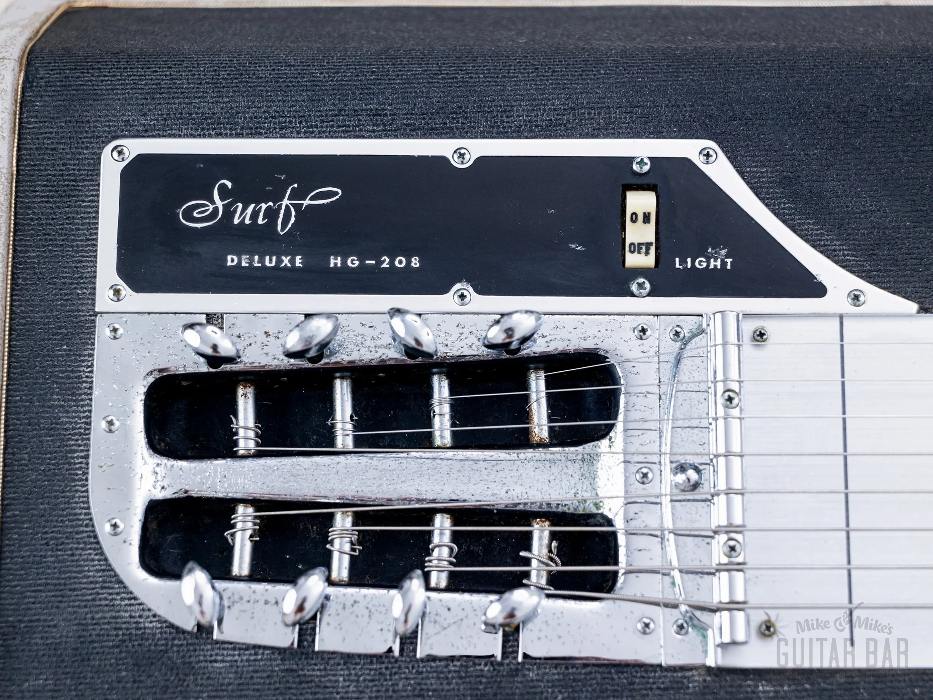 1967 Guyatone Surf Deluxe HG-208 Vintage 8-String Lap Steel w/ Active Effect, Japan - Image 5