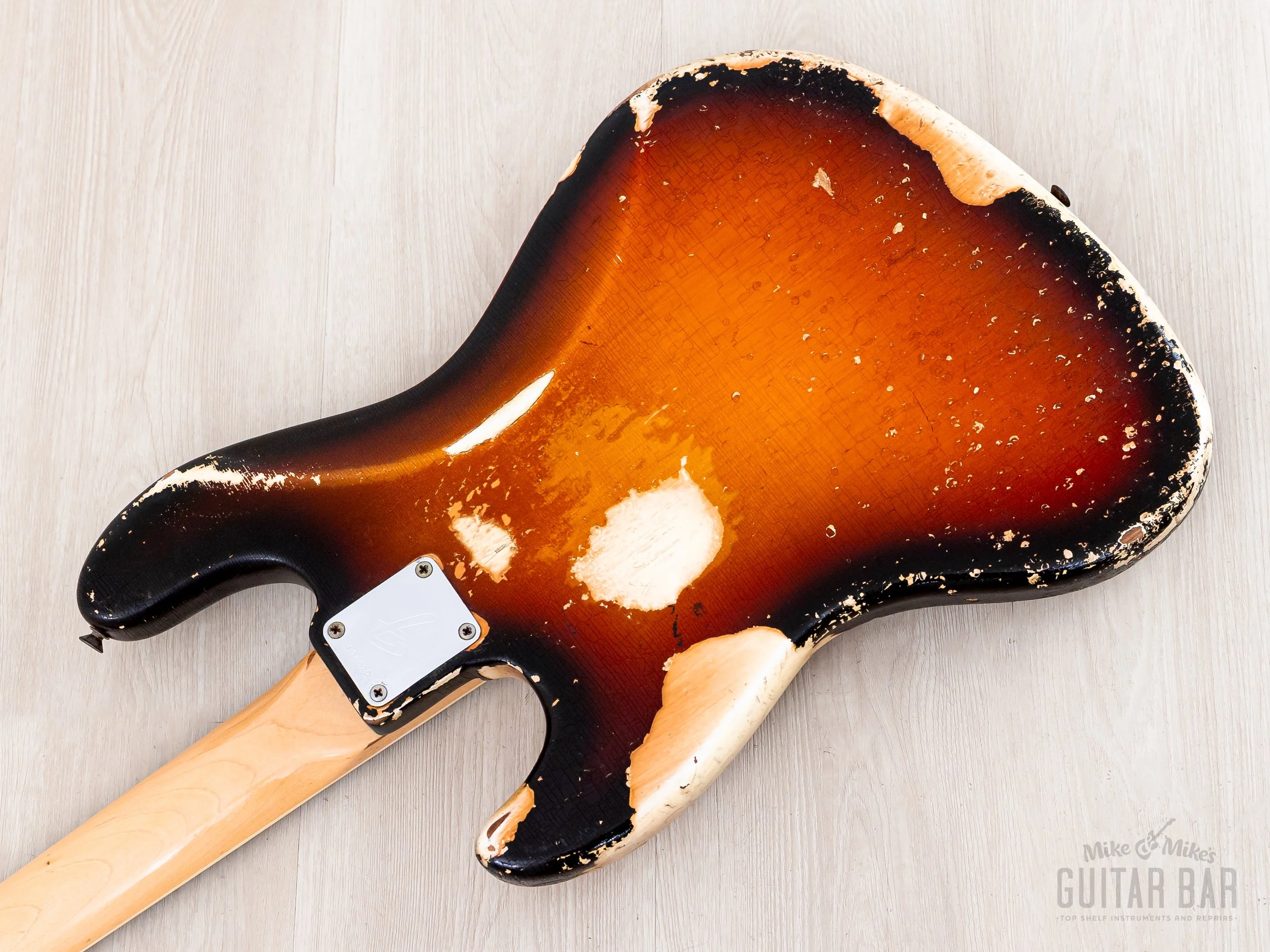 1968 Fender Jazz Bass Sunburst Faux Burst Vintage Bass w/ Case - Image 14