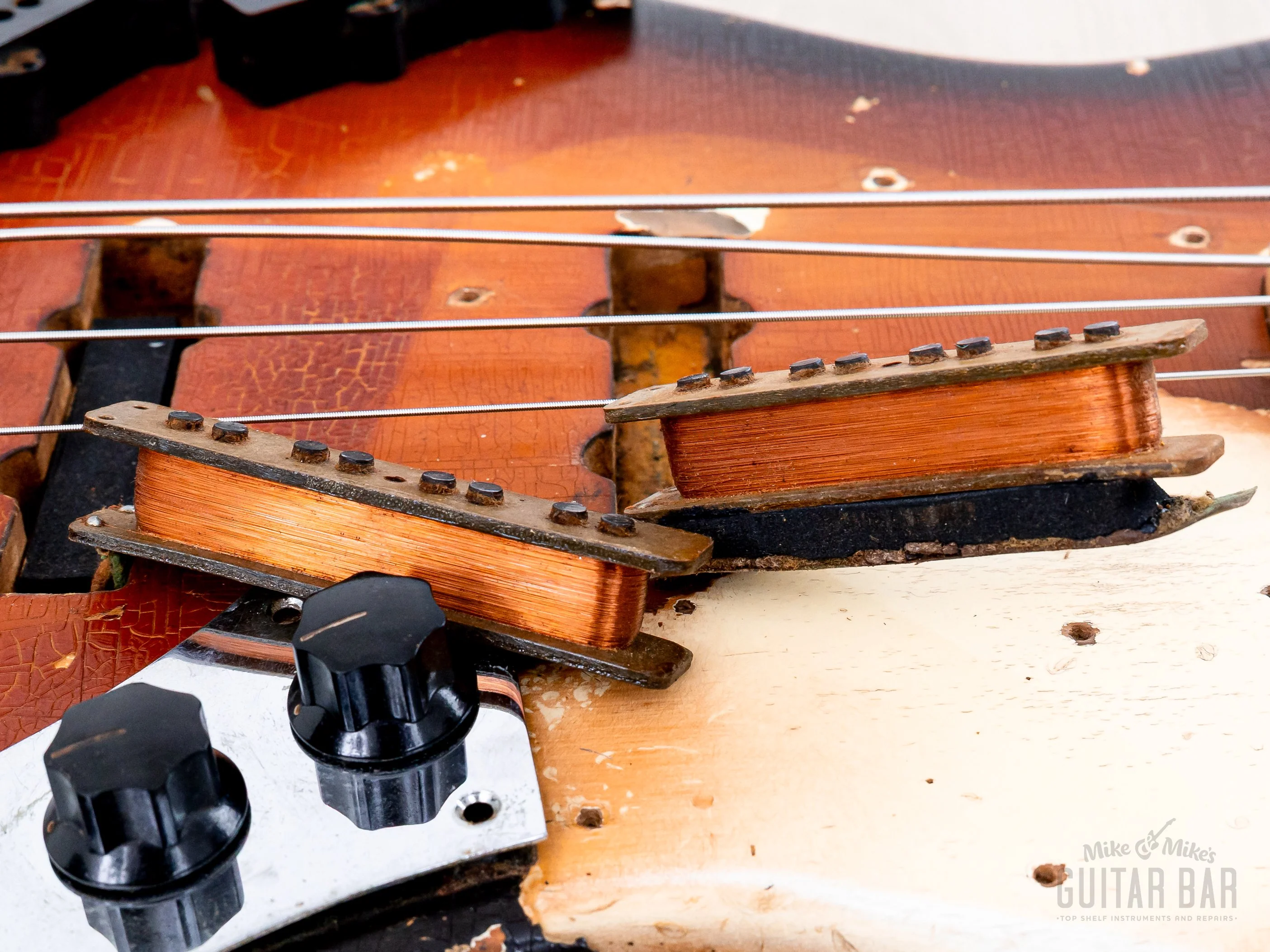 1968 Fender Jazz Bass Sunburst Faux Burst Vintage Bass w/ Case - Image 18